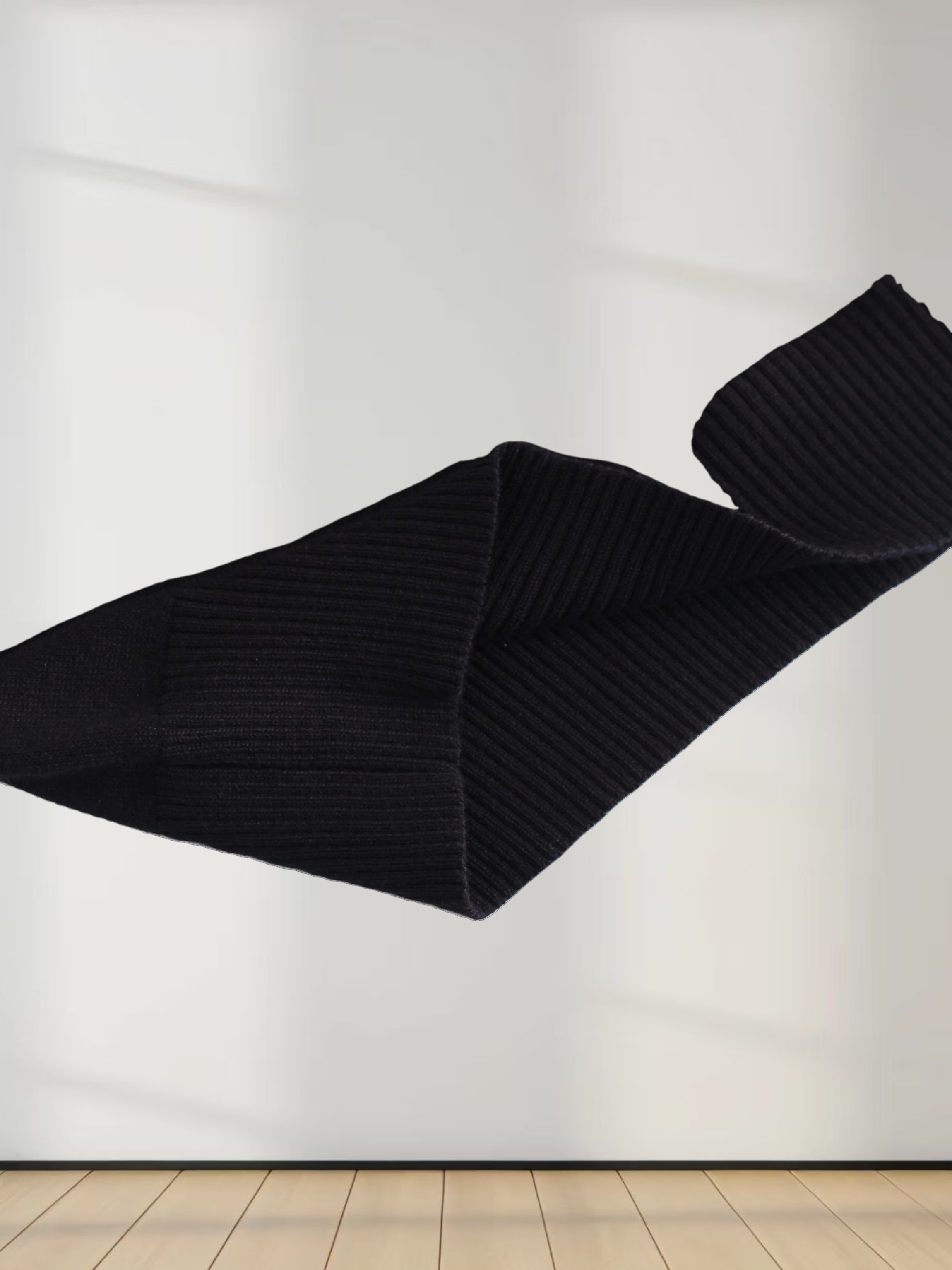 BASIC CREW SWEATER (LS) - BLACK