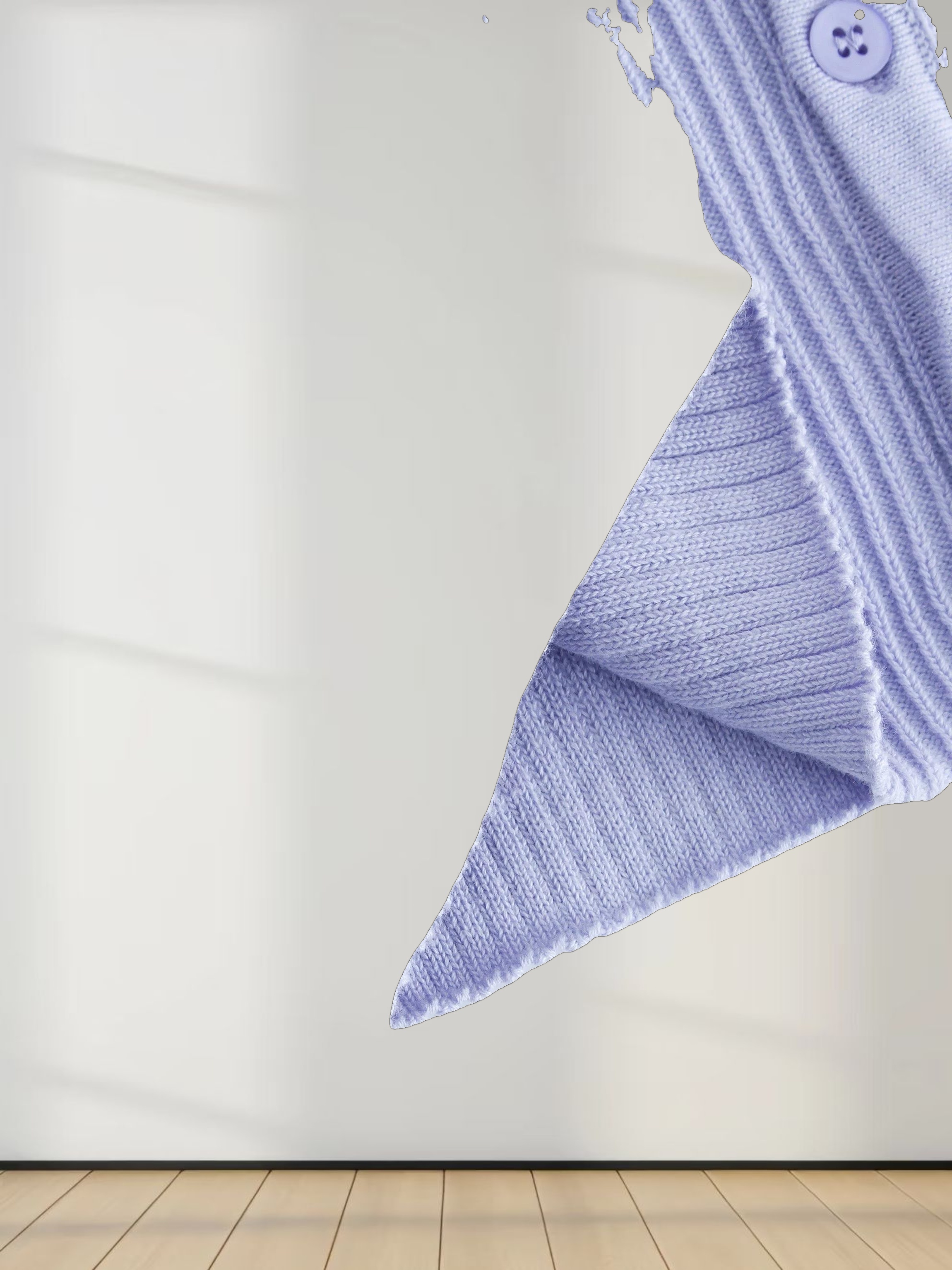 Ribbed Knit Cardigan-Lavender