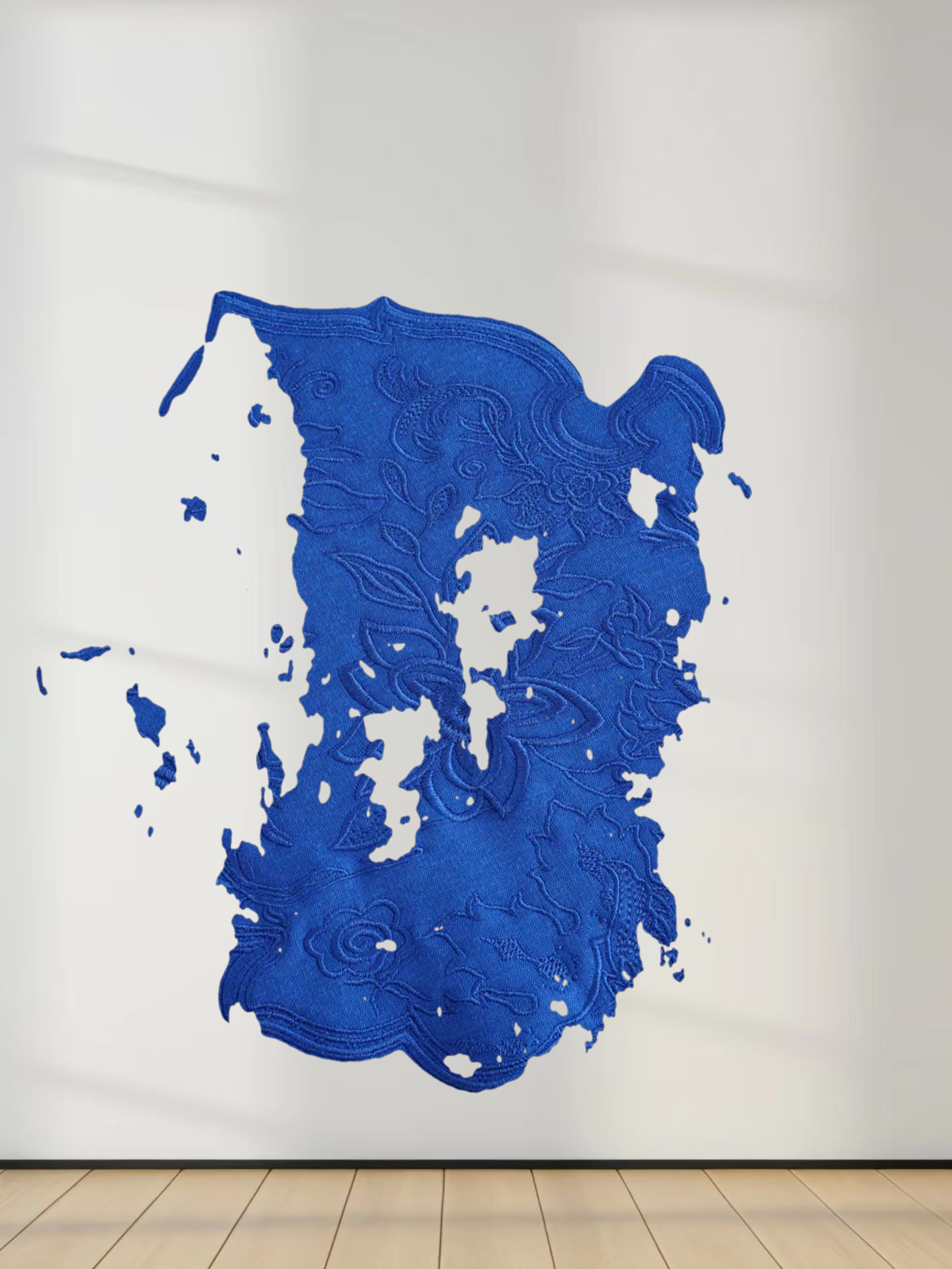 Embroidered Sweatshirt-Cobalt Blue