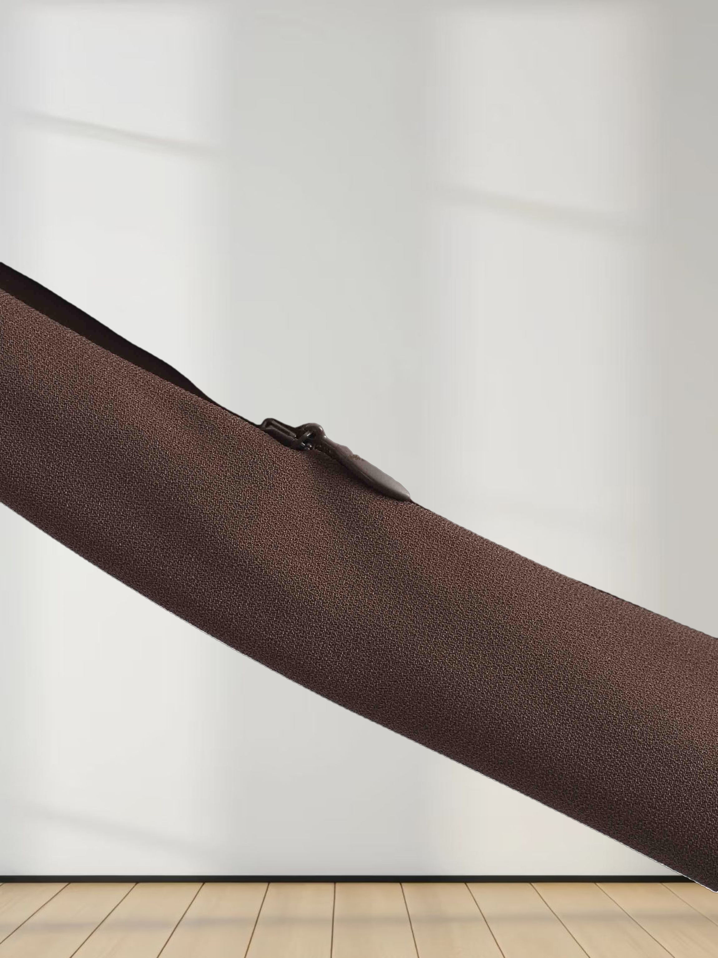 Crepe Flare Skirt-Brown