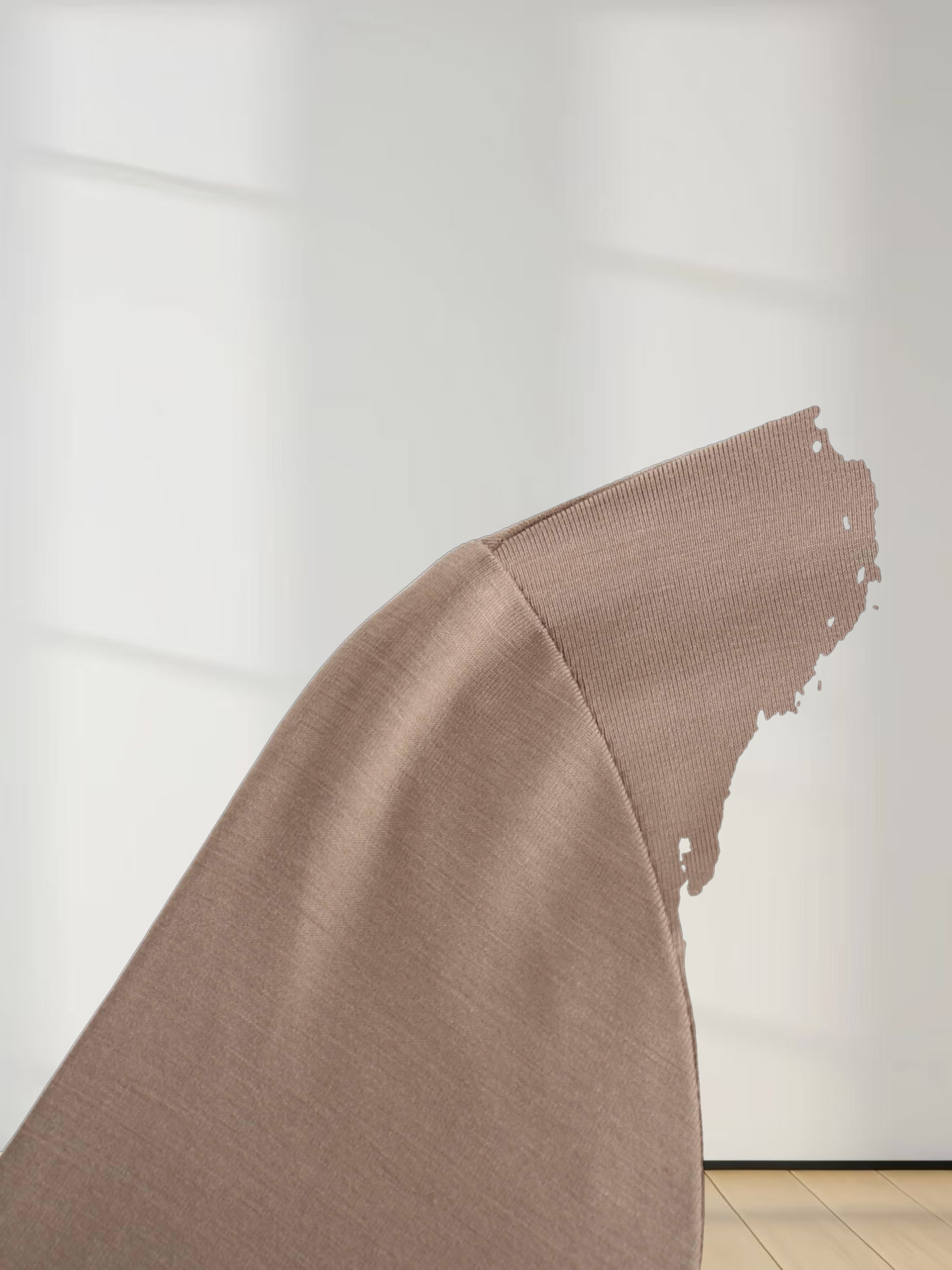 Modal Turtleneck Long Sleeve-Taupe