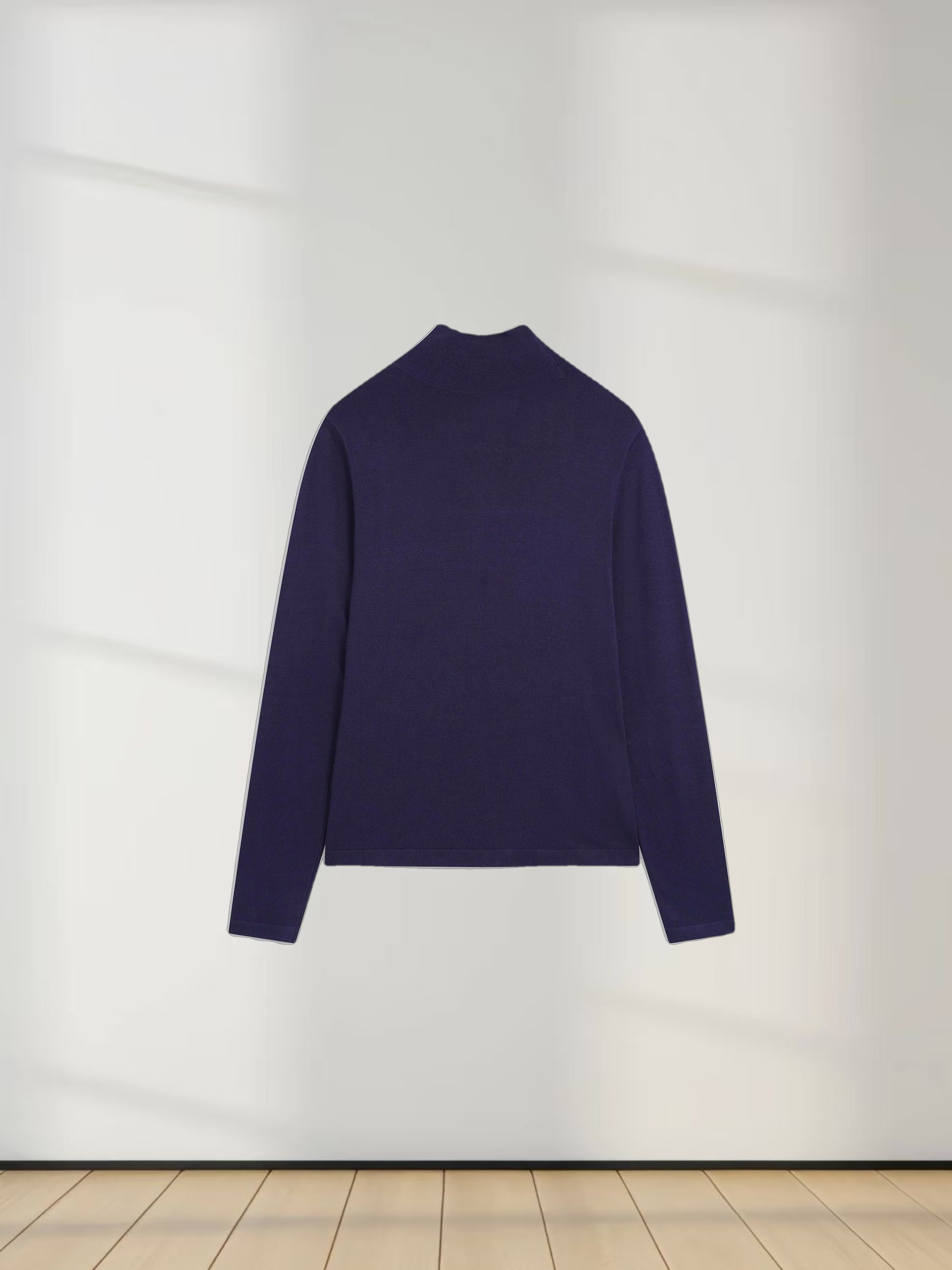Knit Turtleneck-Navy