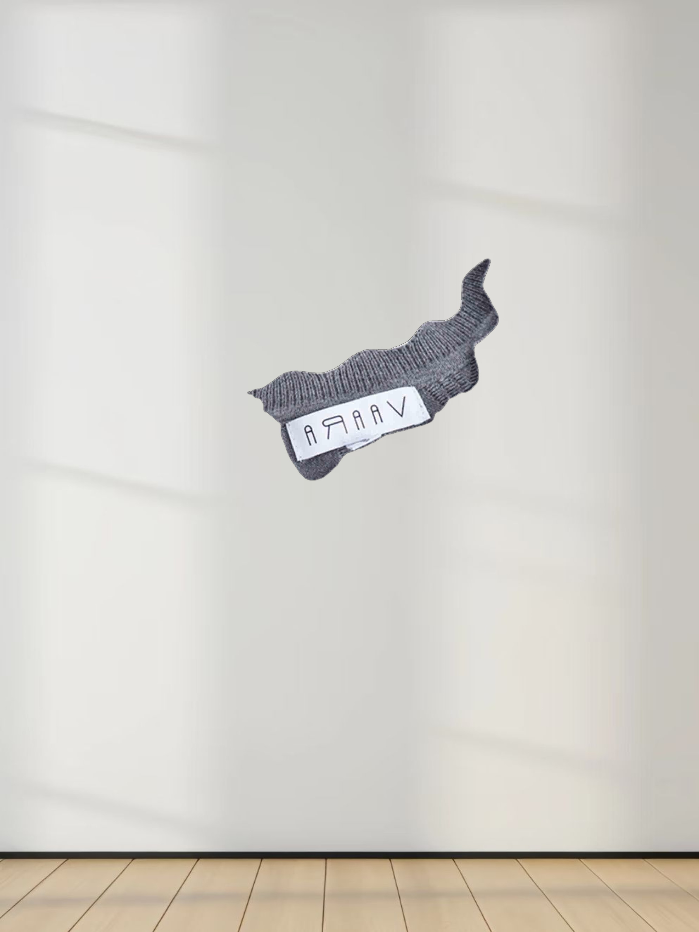 Scalloped Sleeveless Crew Neck Sweater-Heathered Grey