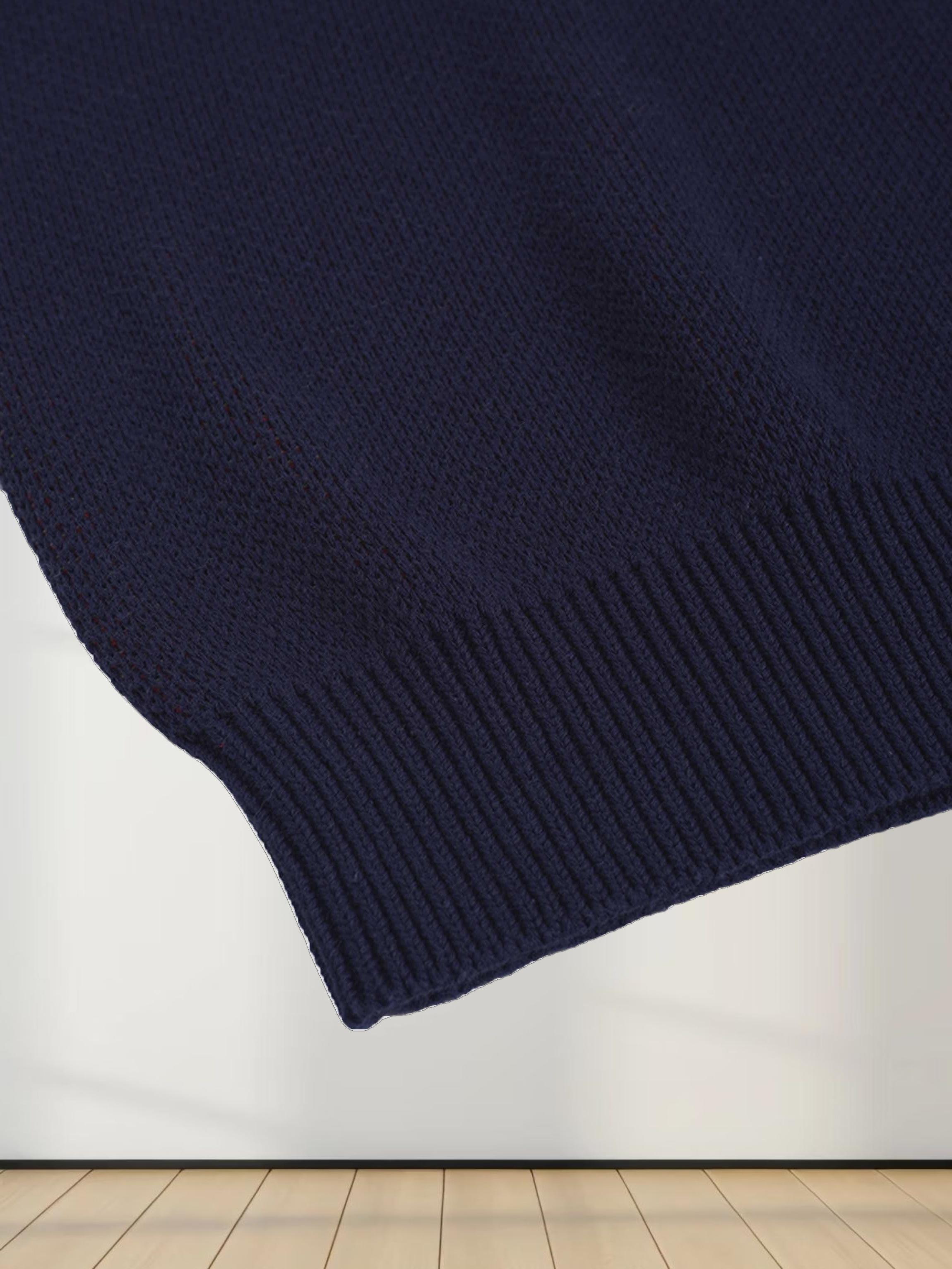 Pop Of Floral Sweater-Blue