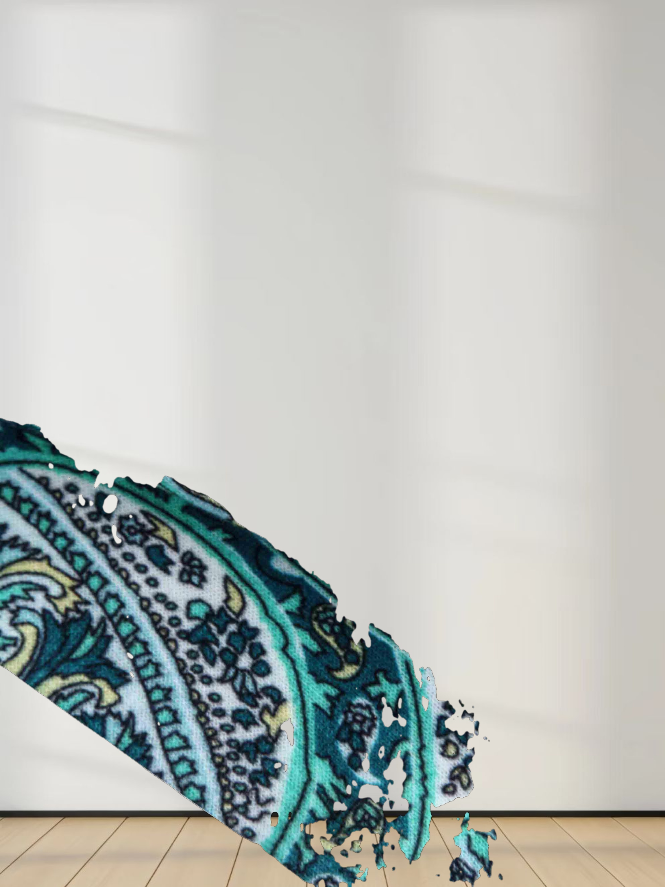 Printed Sweater-Green Paisley