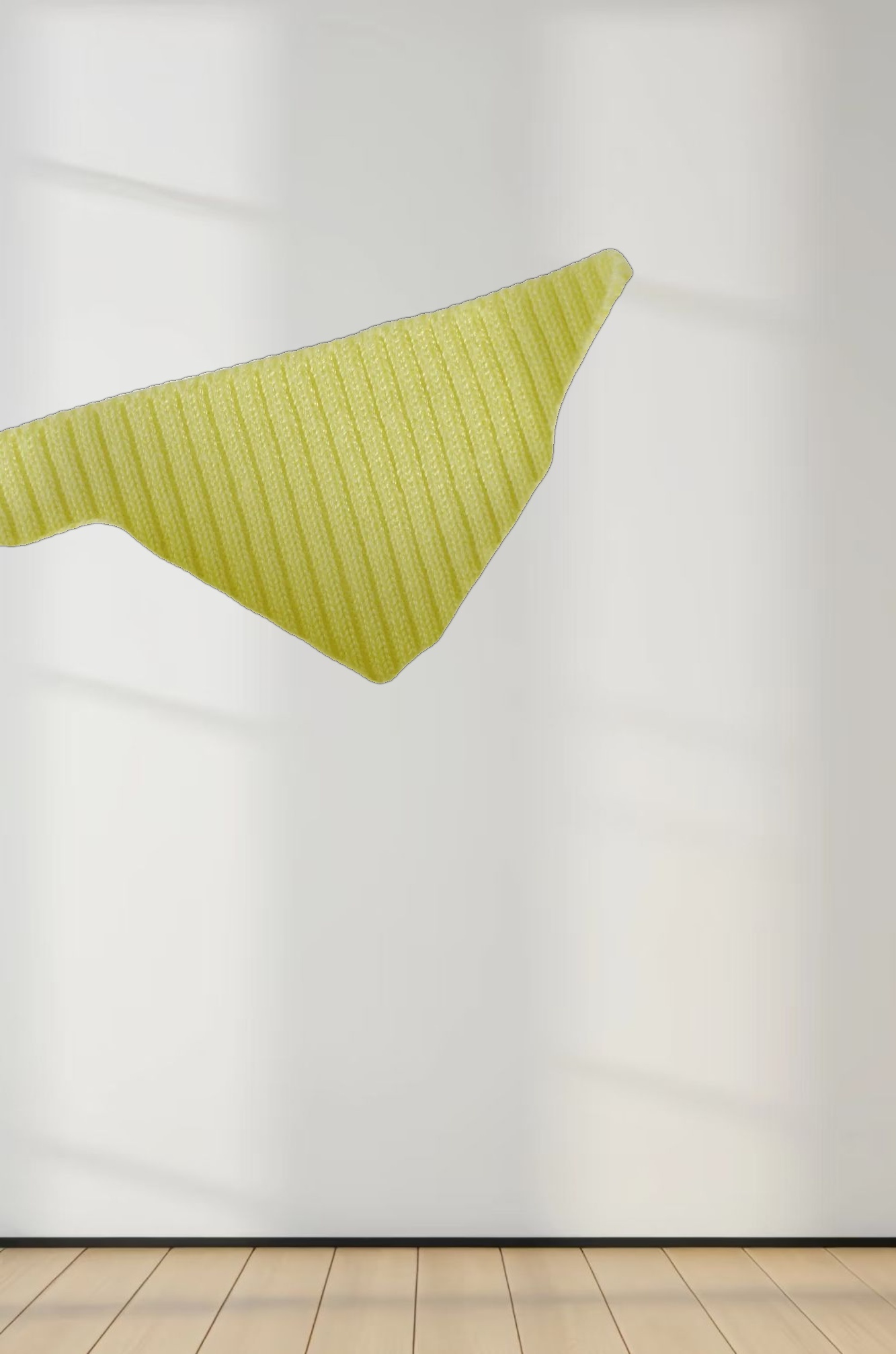 Basic Crew Sweater 3Q-Yellow