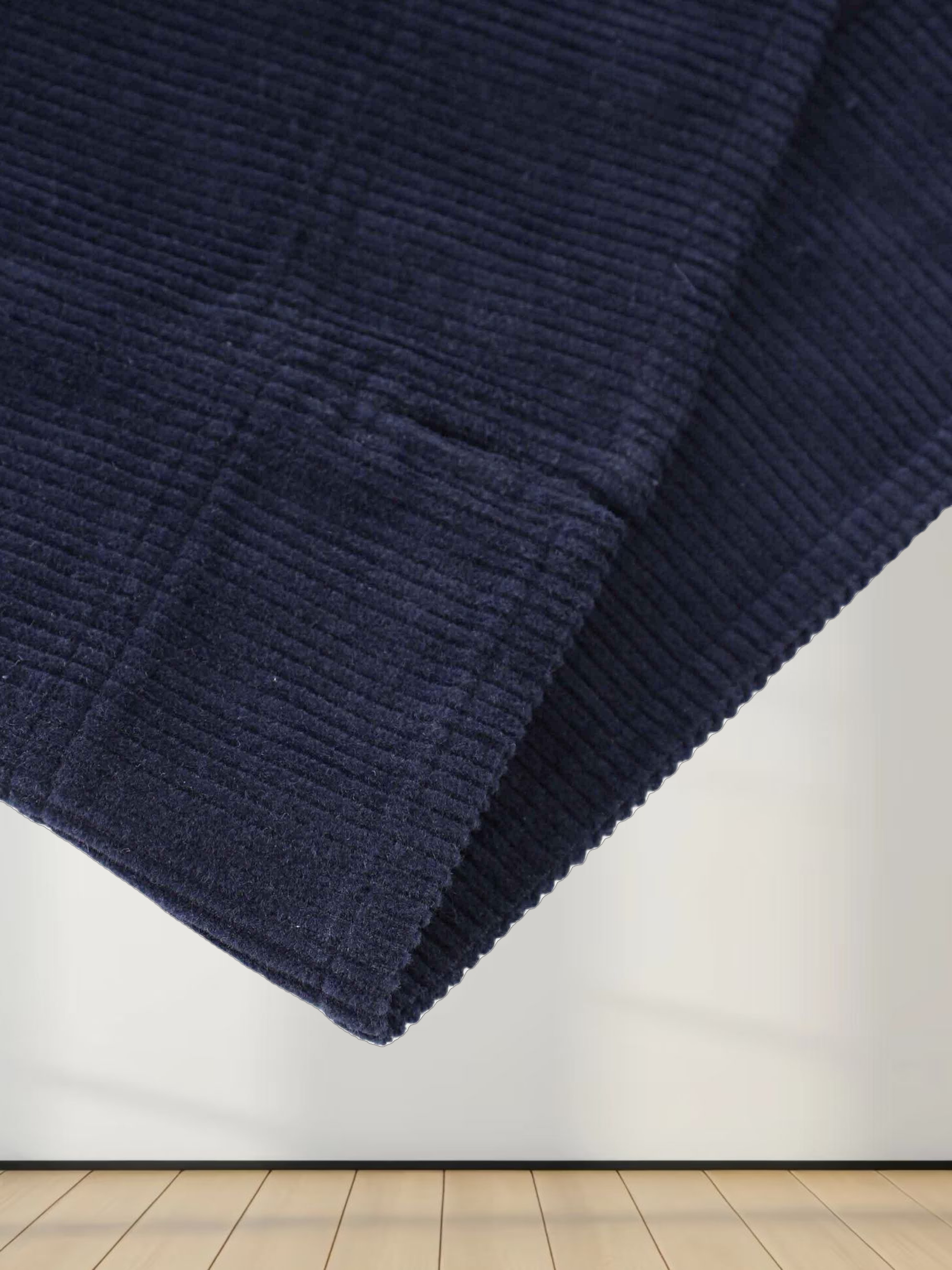 Straight Pocket Skirt-Navy