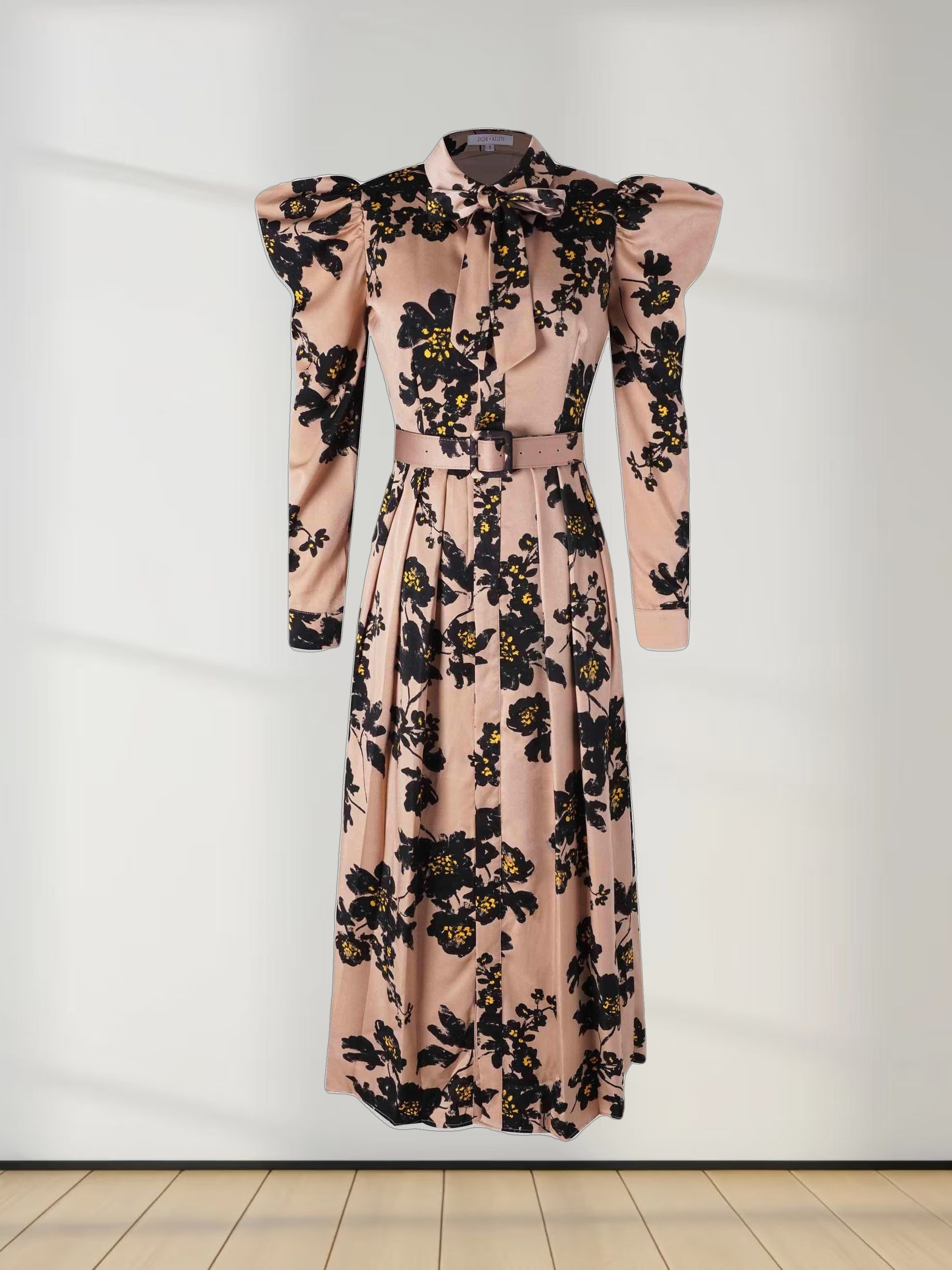 Lily Dress -Сopper Floral