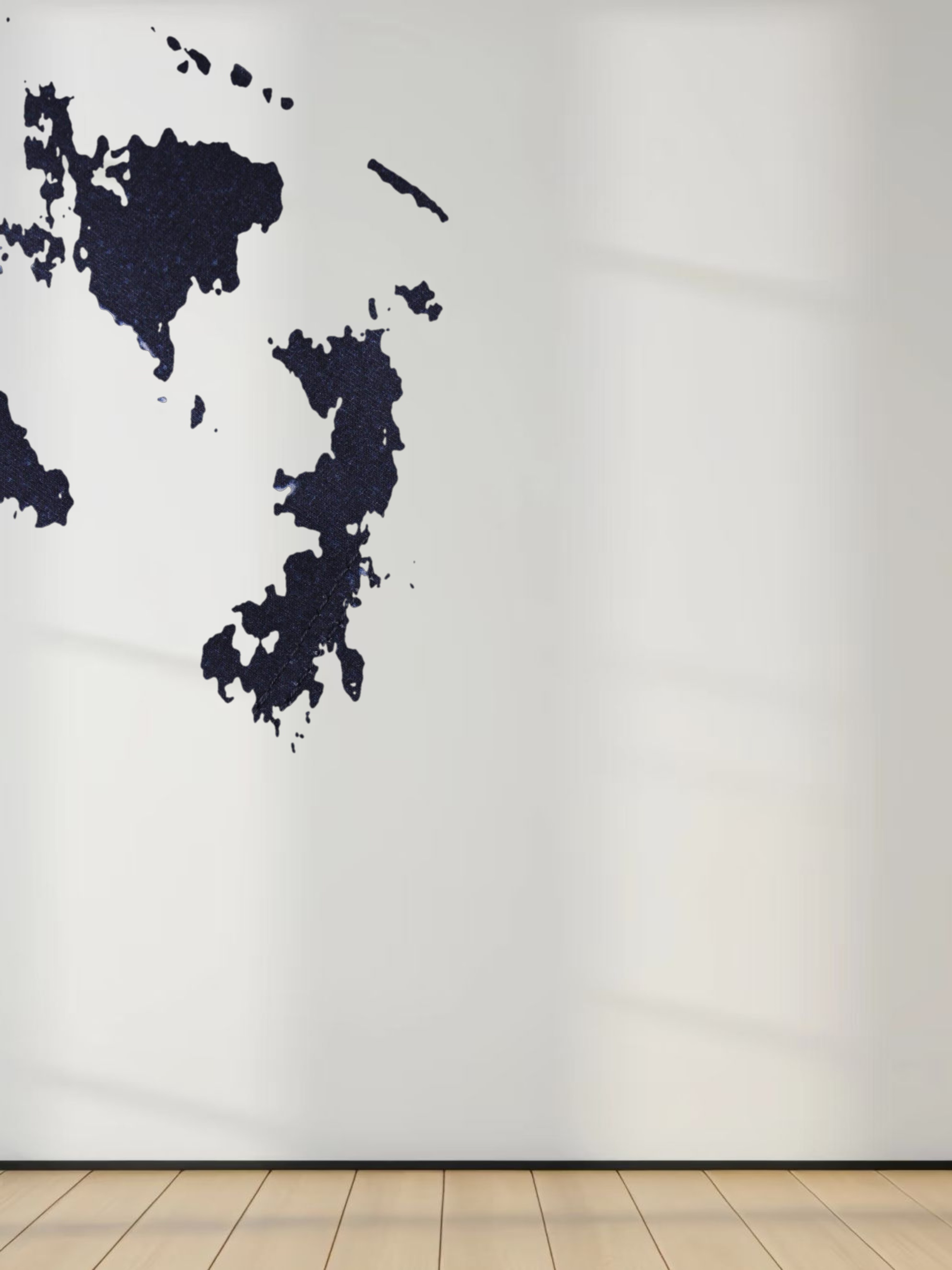 Denim Printed Tee-Blue