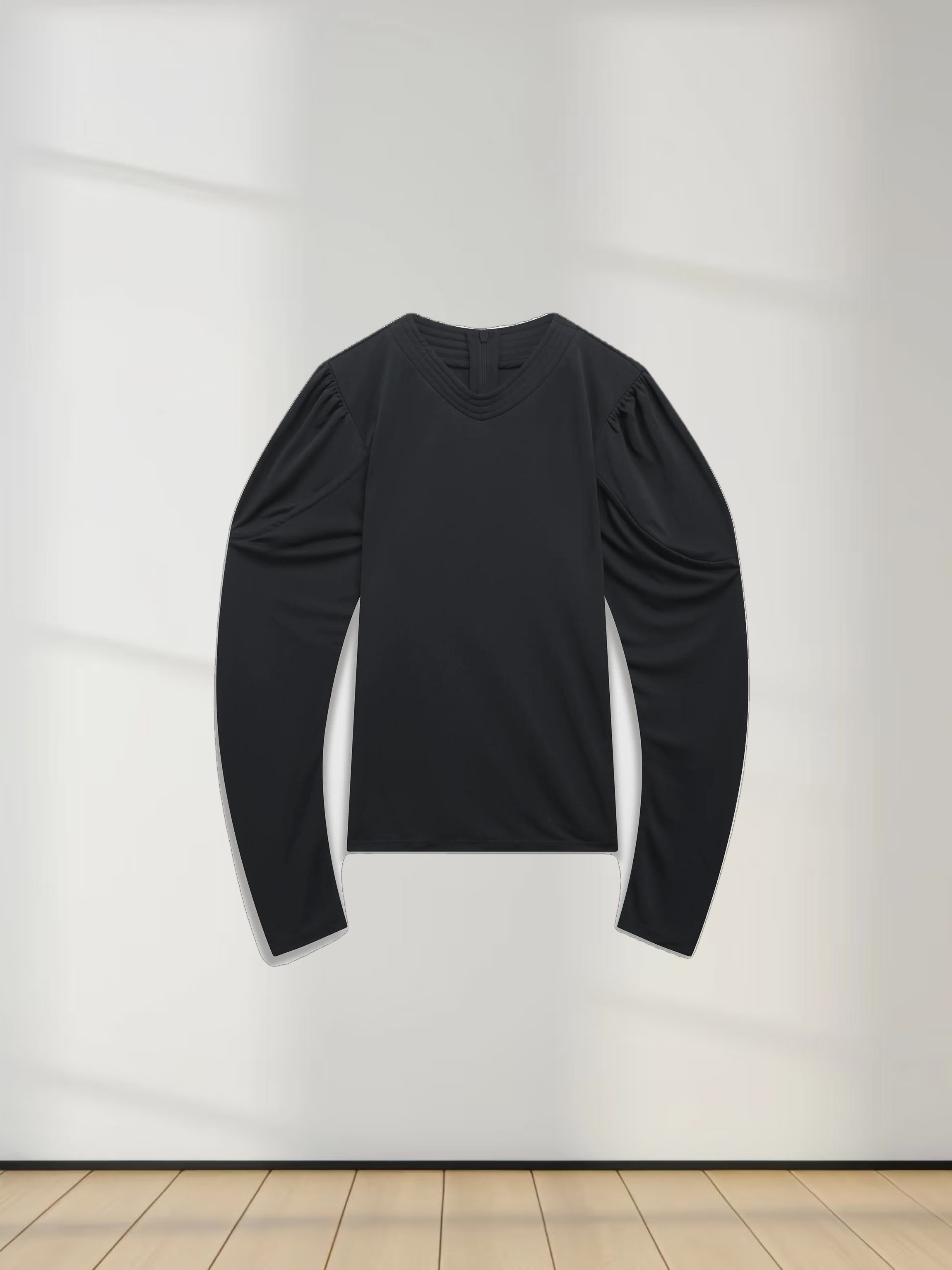 Princess Stitched High V top-Black