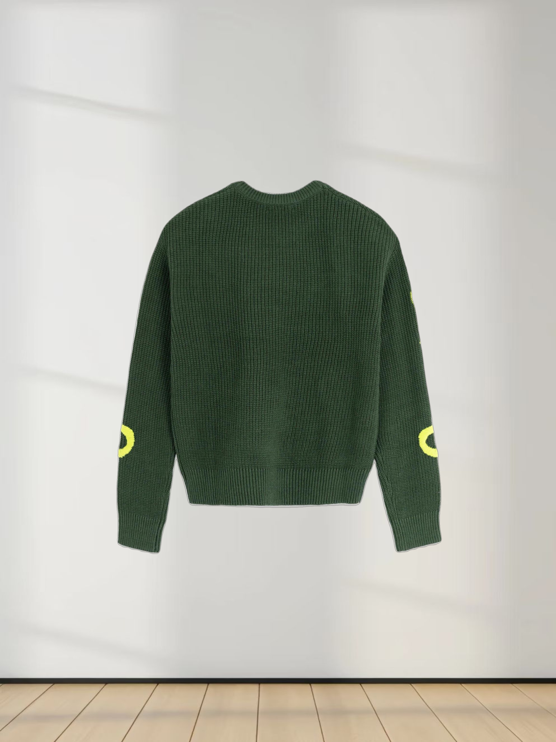 Bow Ribbon Sweater-Green/Lime