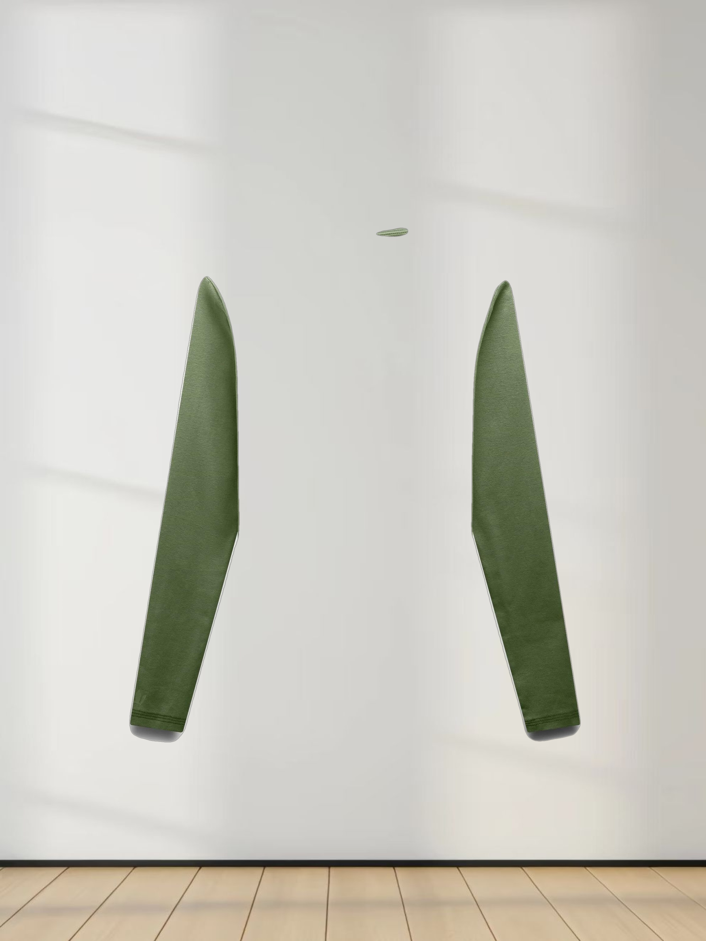 Basic T-Shirt Cropped Cardigan-Olive