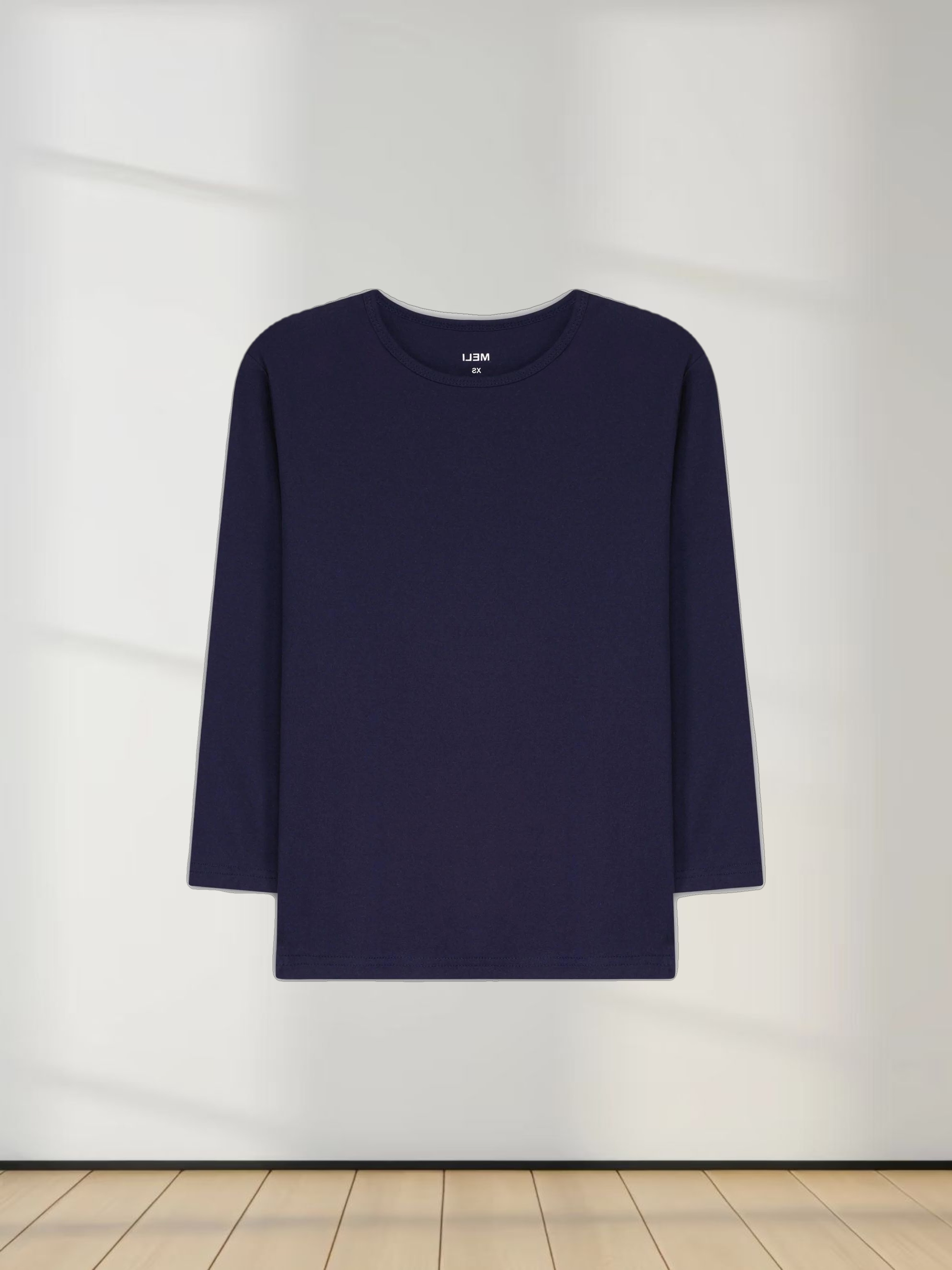 CLASSIC TEE 3Q-DARK BLUE