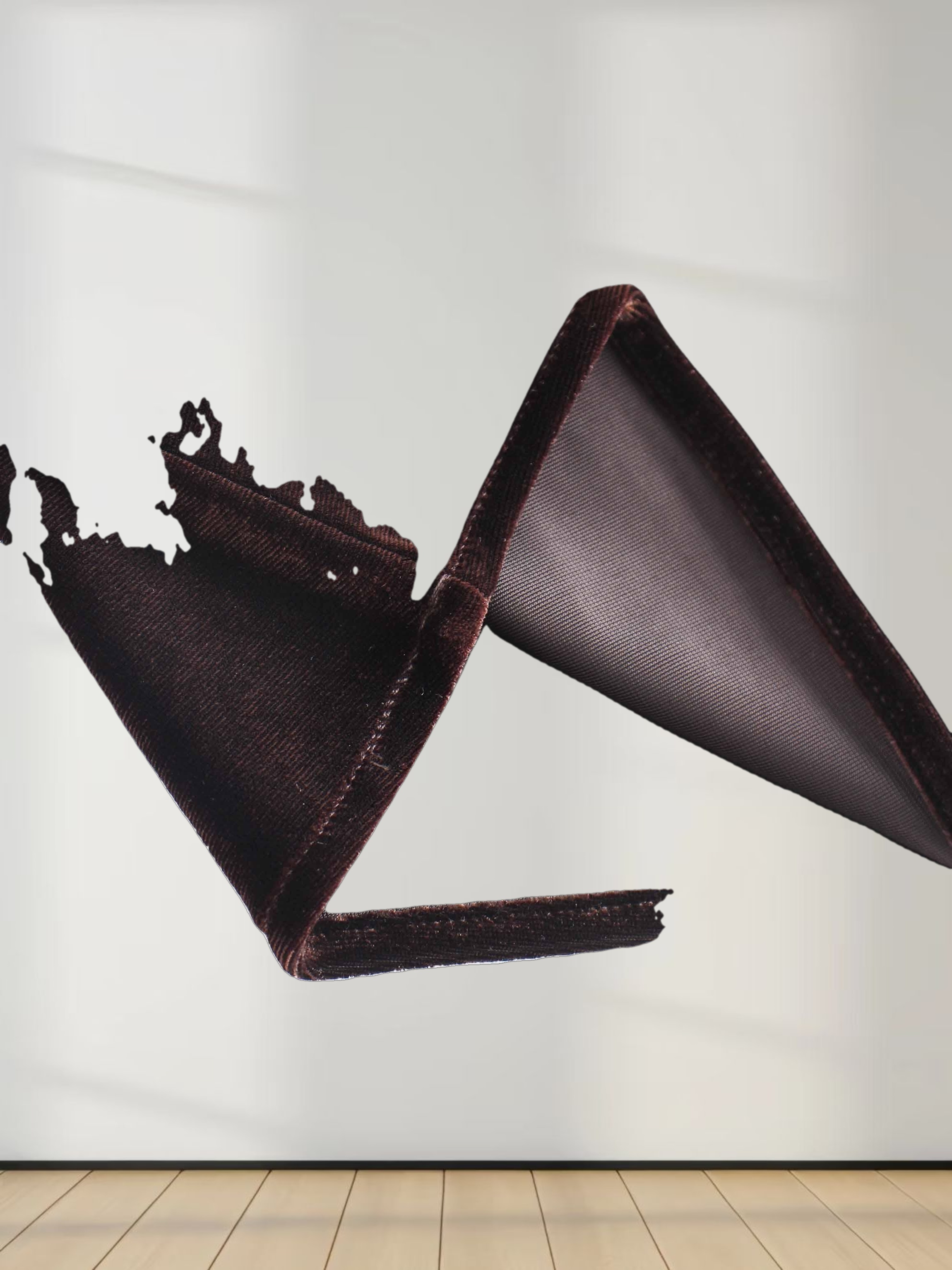 Velour Slip Skirt-Brown