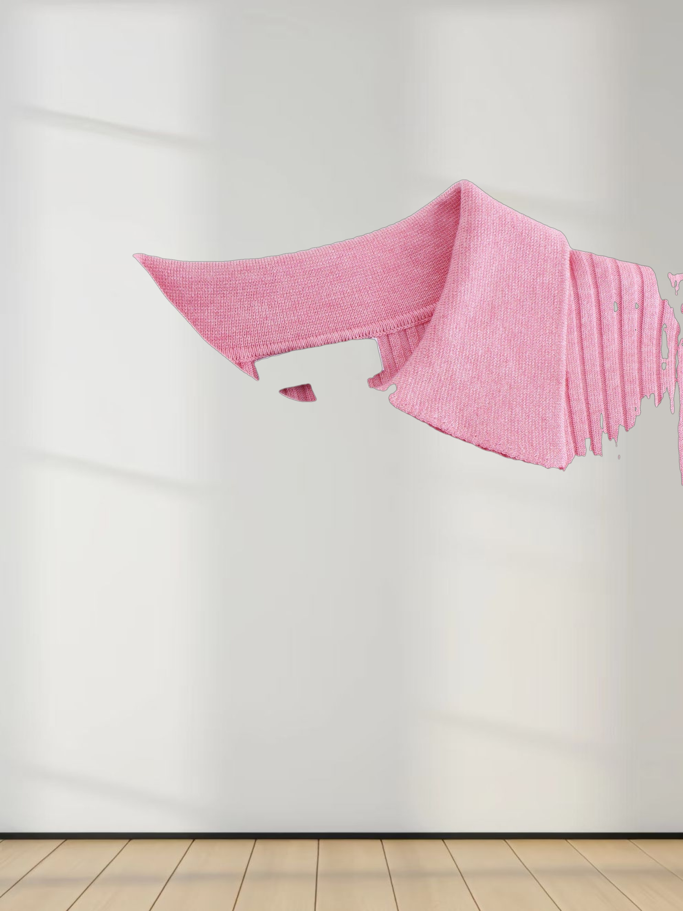 Ribbed Striped Polo Sweater-Sunset Stripe