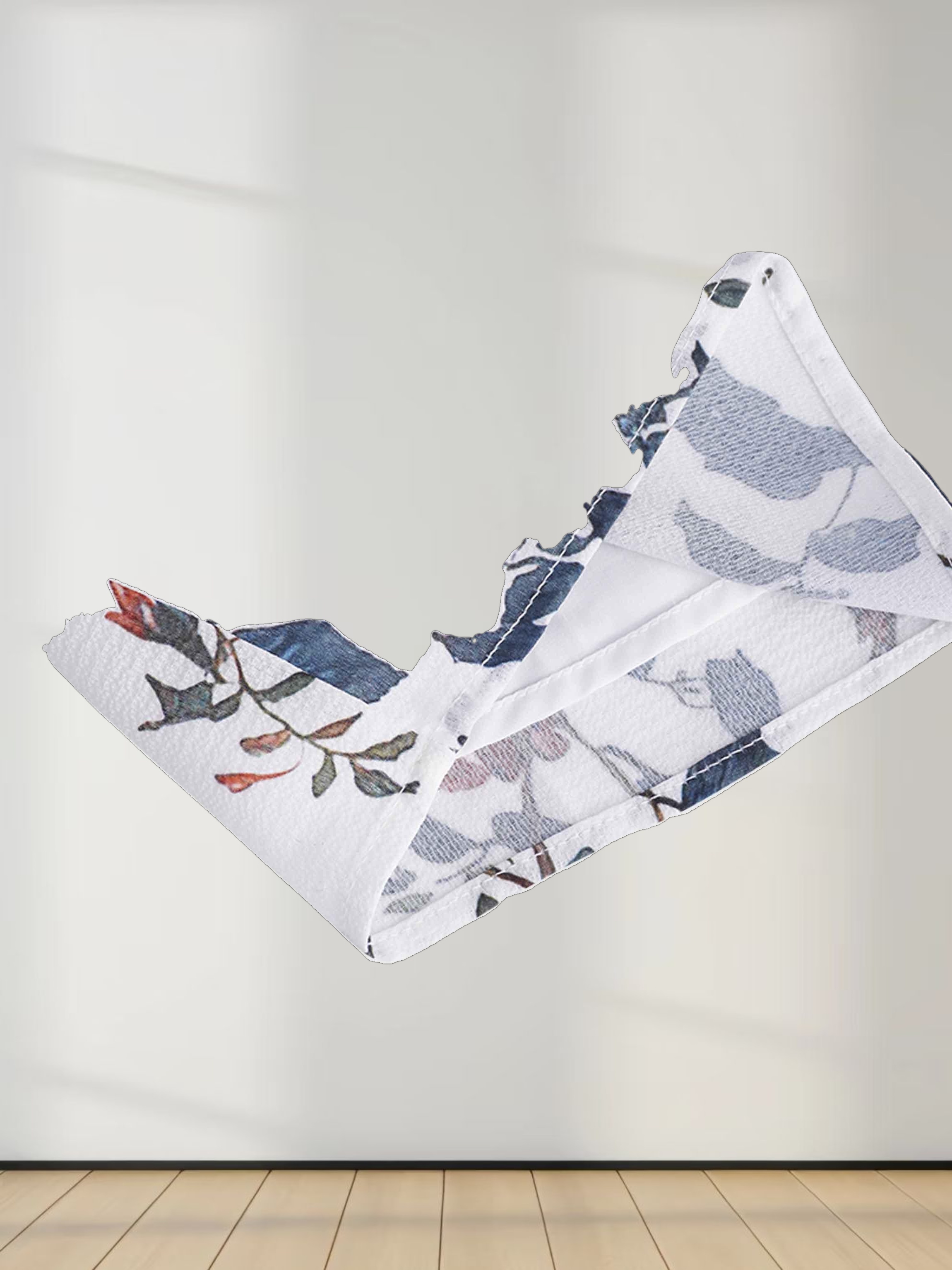 Gathered Neck Straight Maxi Dress- Antique Floral