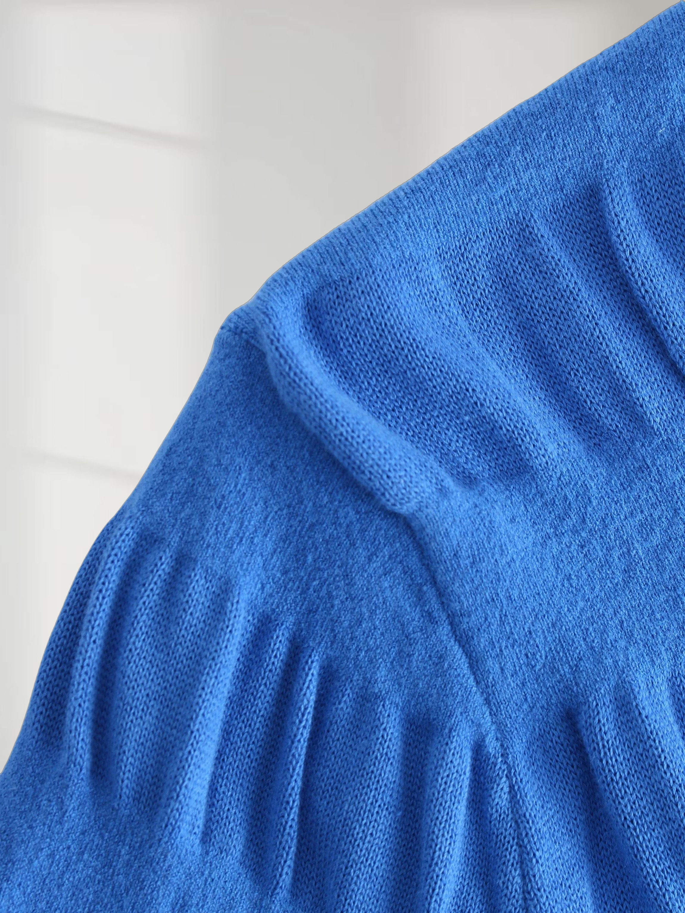 Ruched Sweater-Grecian Blue