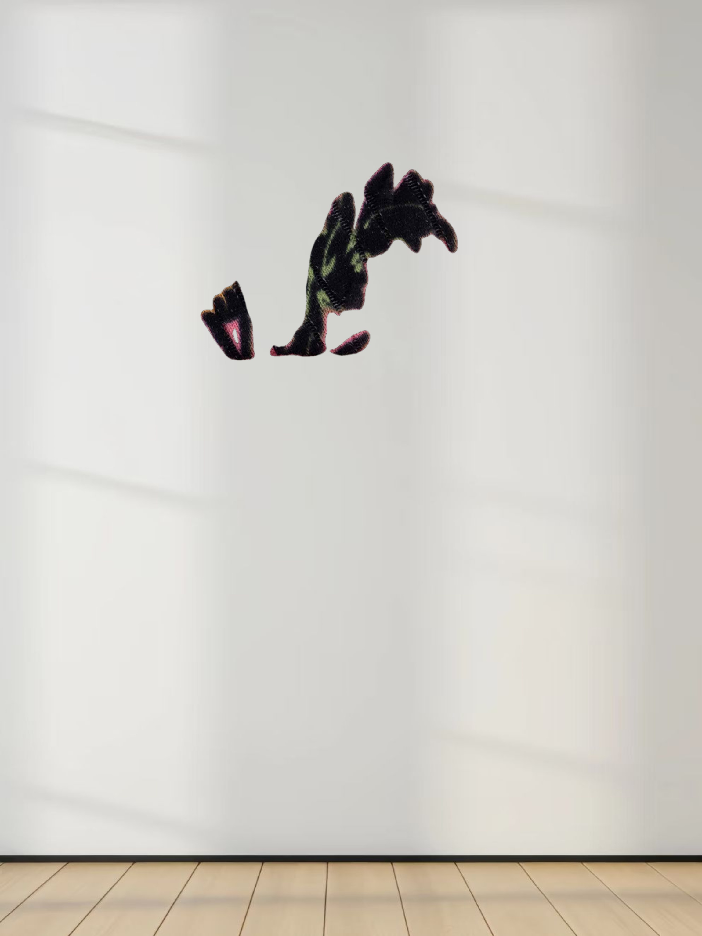 Printed Cable Sweater-Pink Flower