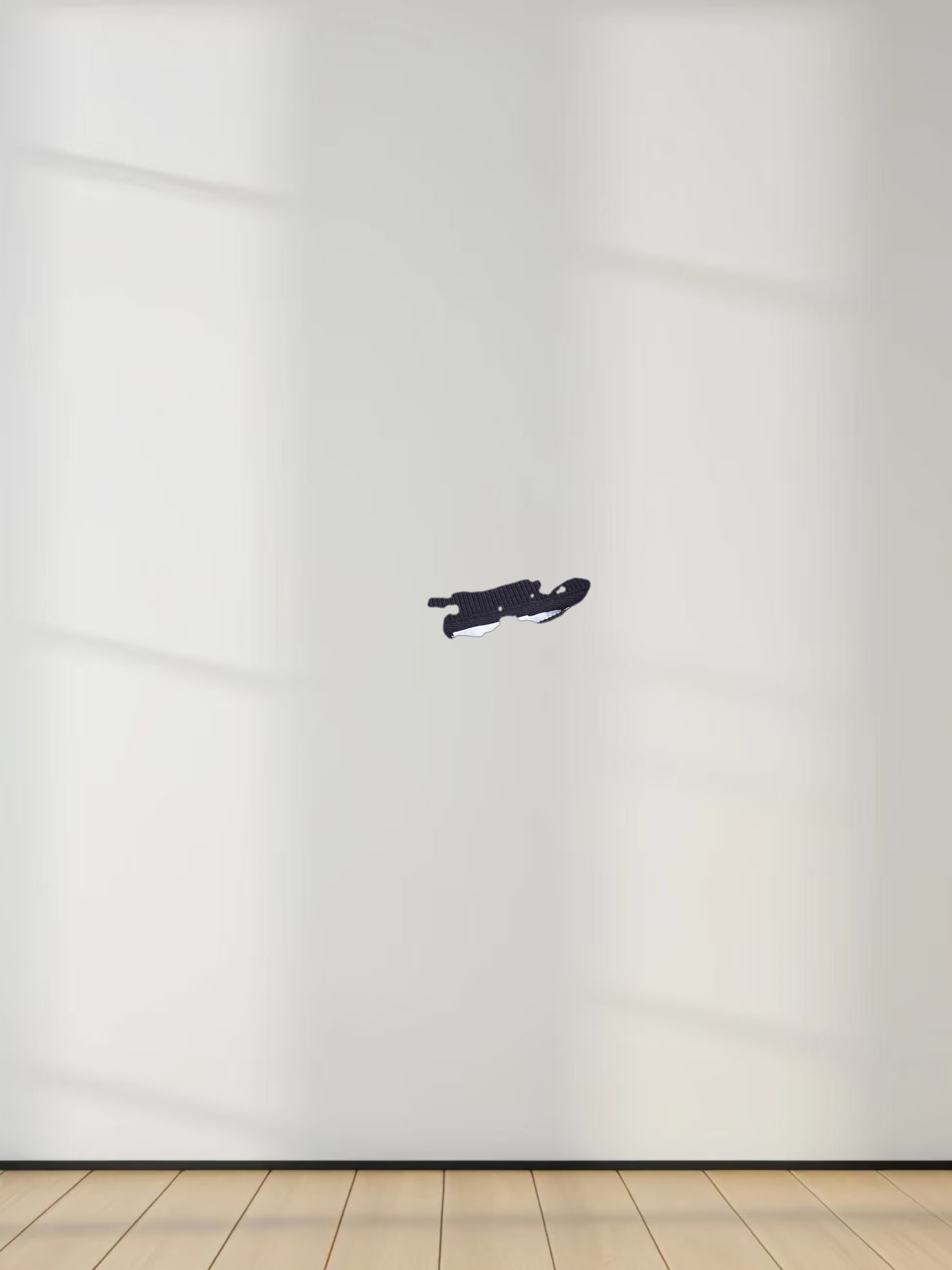 Embroidered Sweatshirt-Black Crest