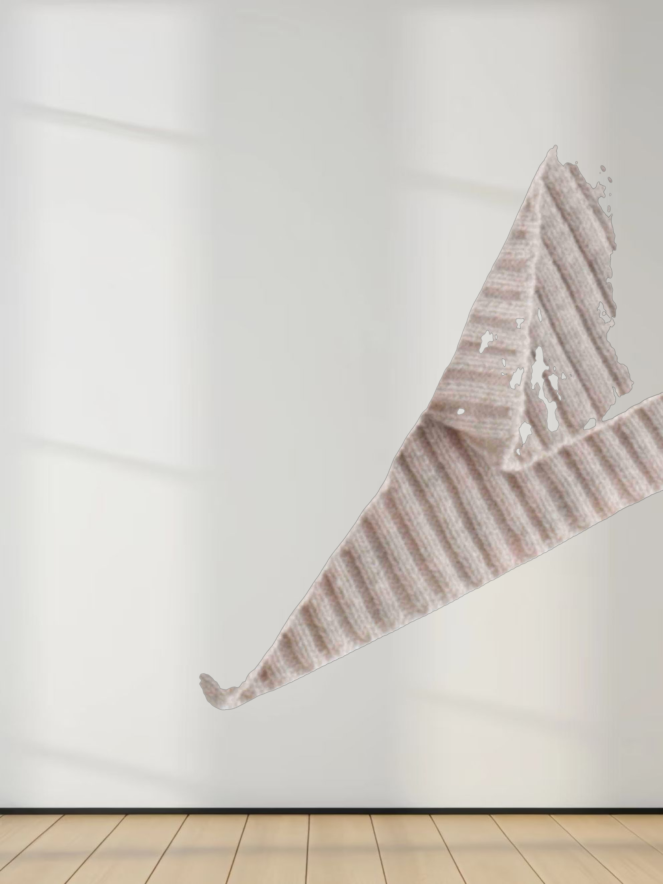 Center Design Sweater-Oatmeal