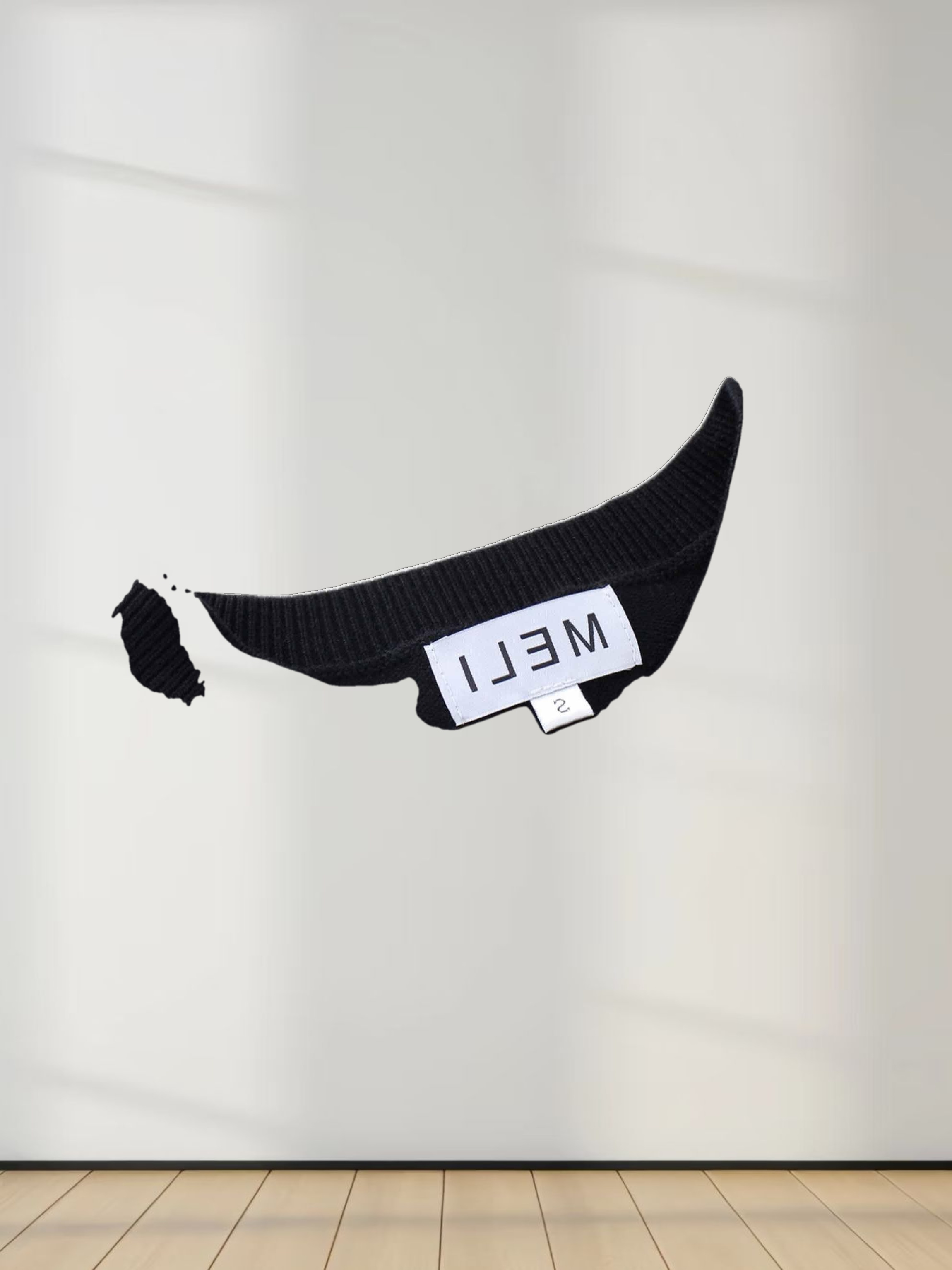 Side Zipper Sweater-Black