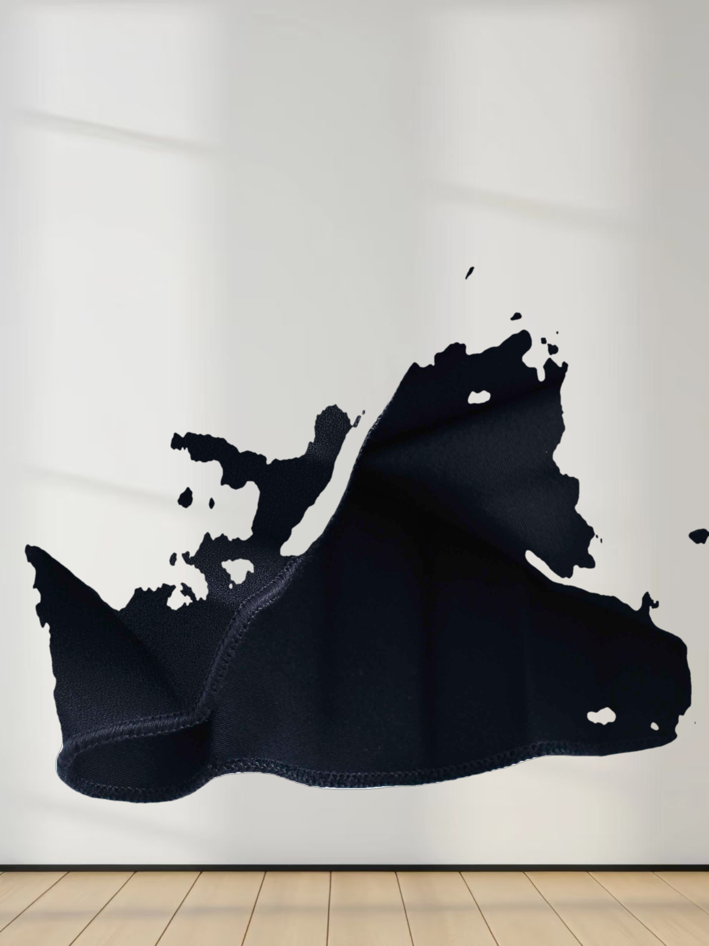 Crepe Pleated Maxi Skirt-Navy