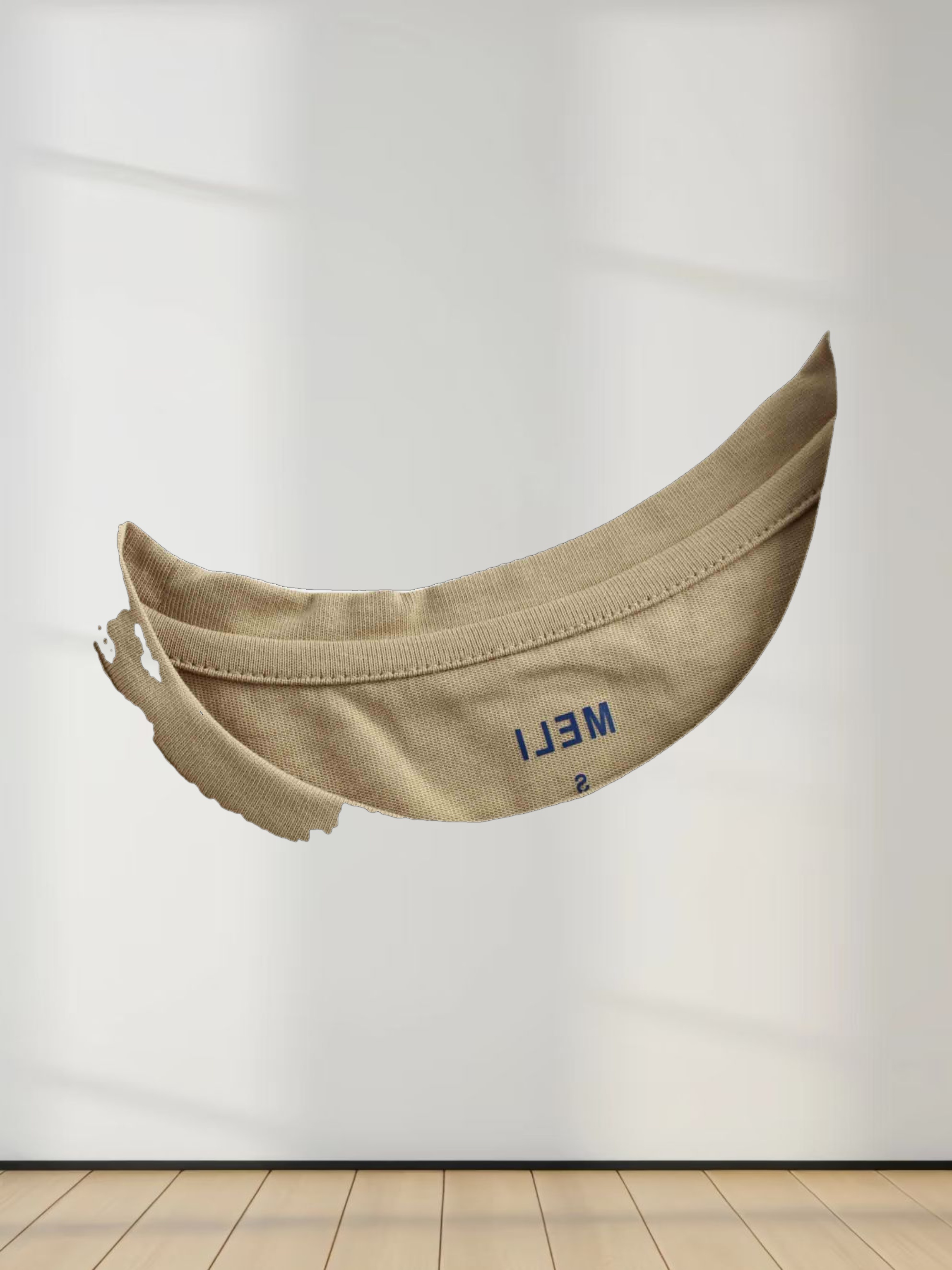 Oversized Boxy 3Q Sleeve Tee-Tan