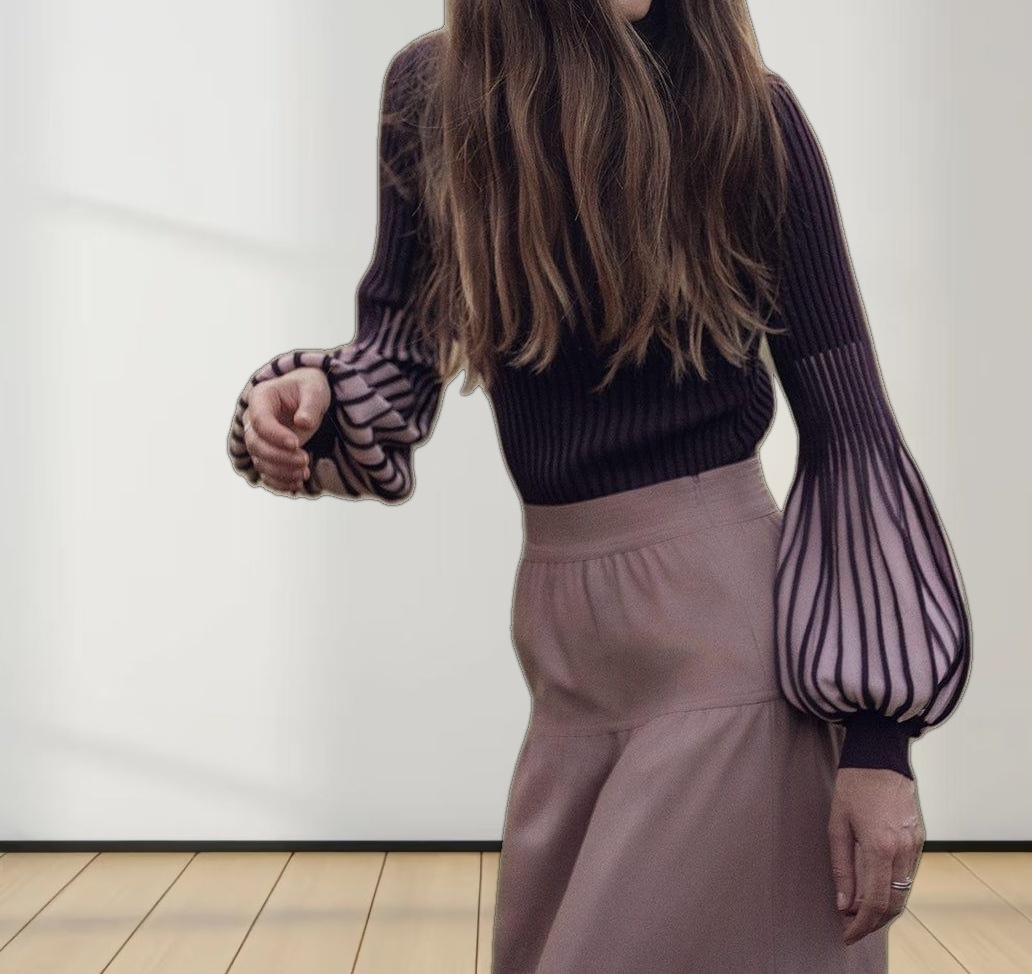 Drop Waist Leather Skirt-Mauve