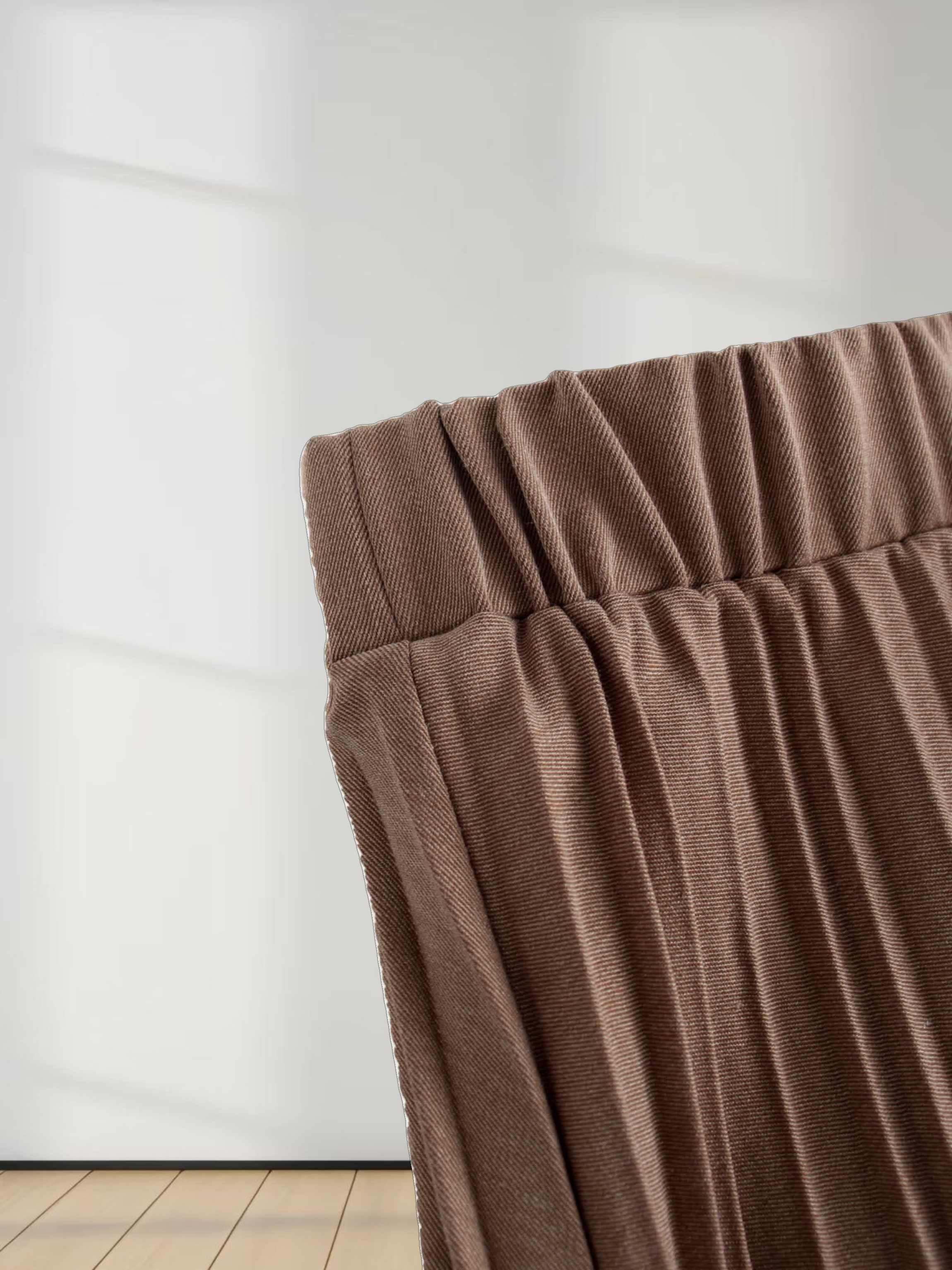 Mix Pleat Skirt-Camel