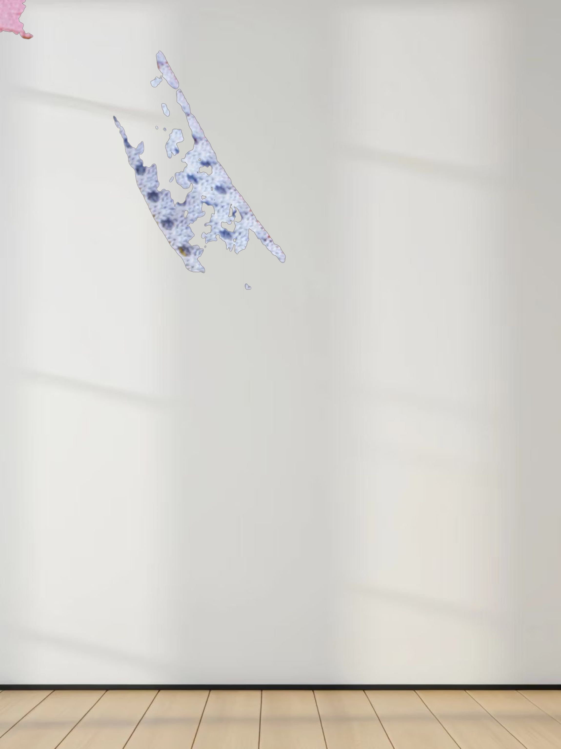 Mesh Striped Polo Sweater-Pink