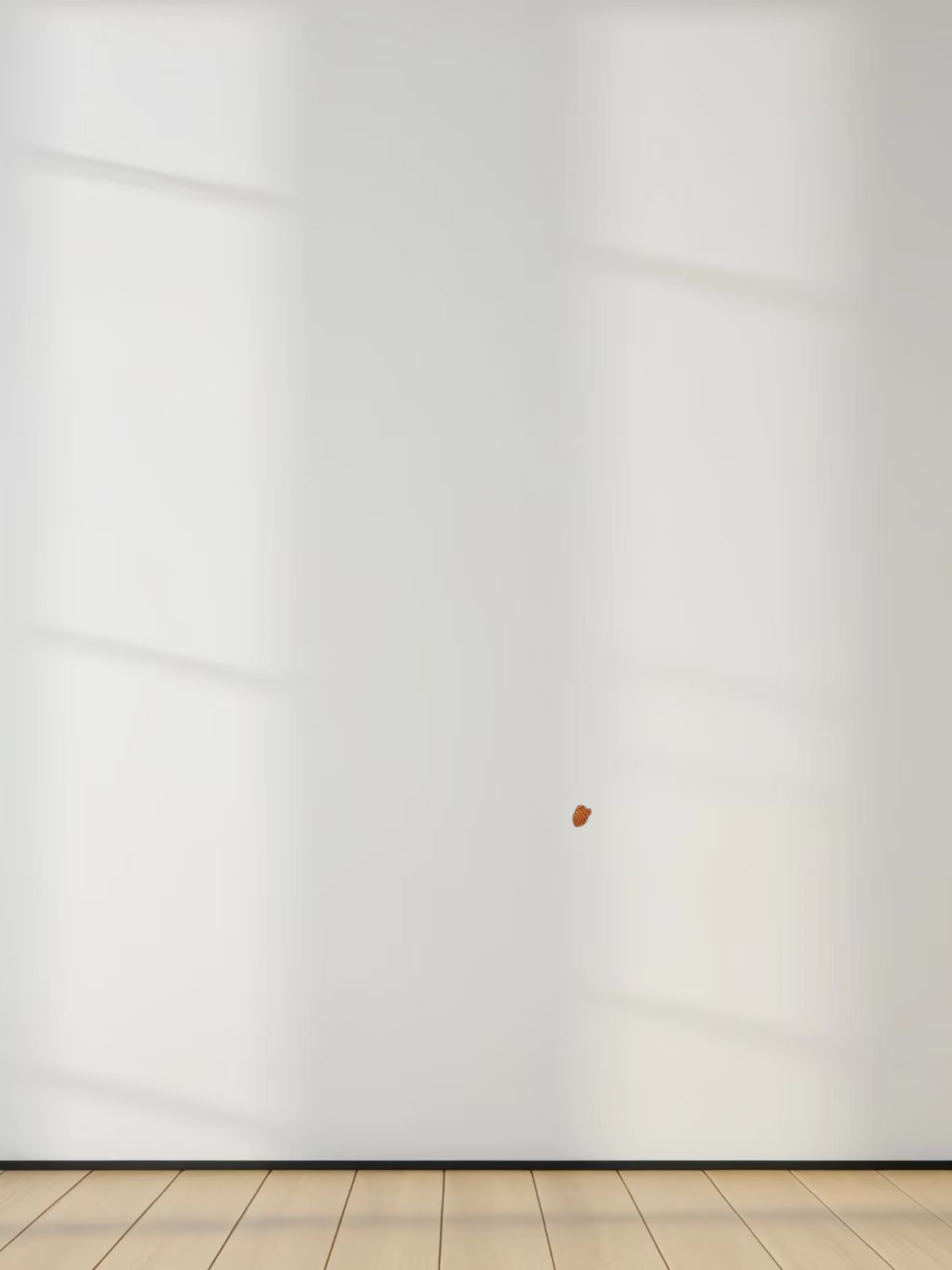 High V Ribbed Tee LS-Cognac