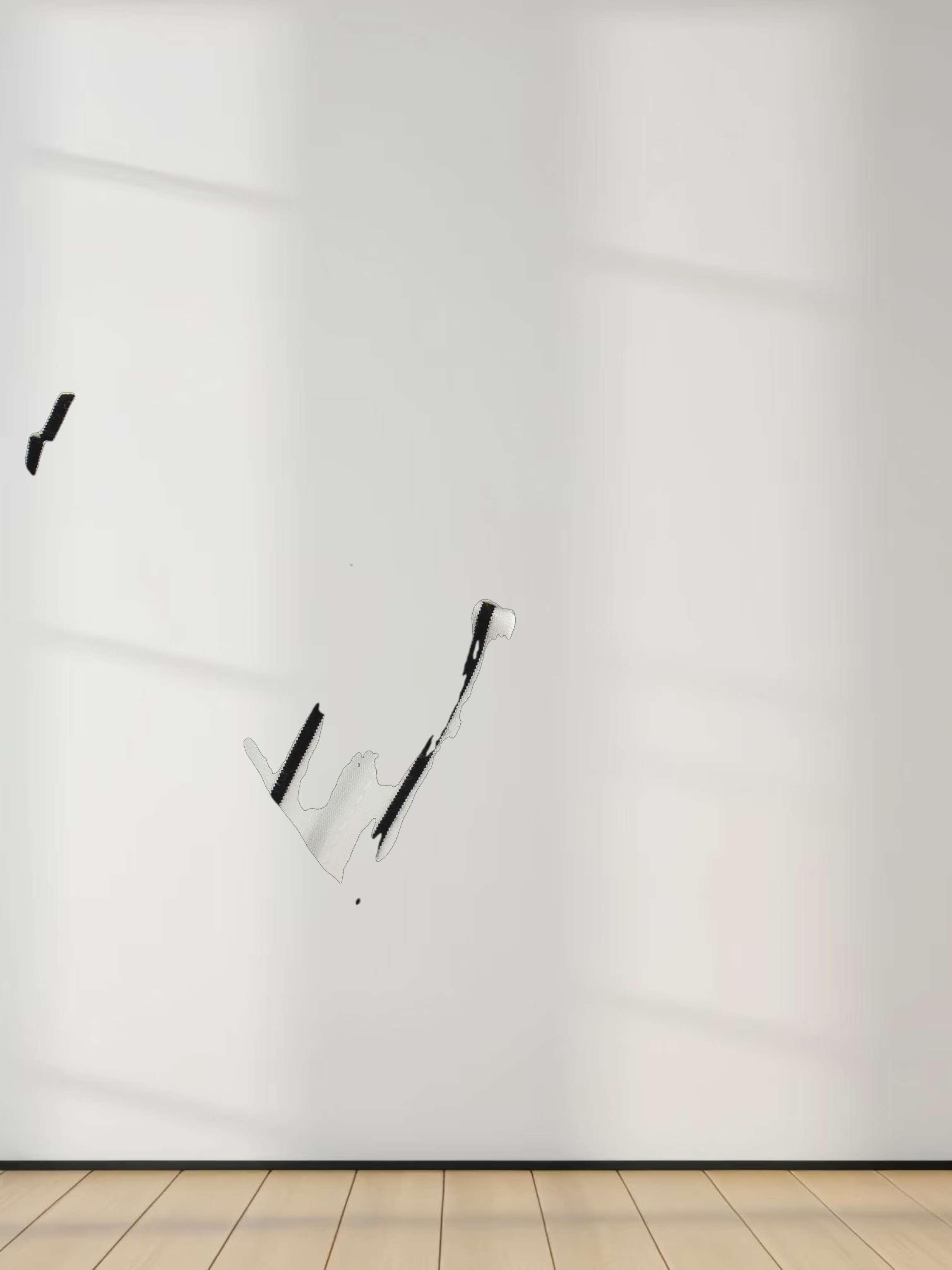 Striped Collar Snap Tee-Ivory/Black