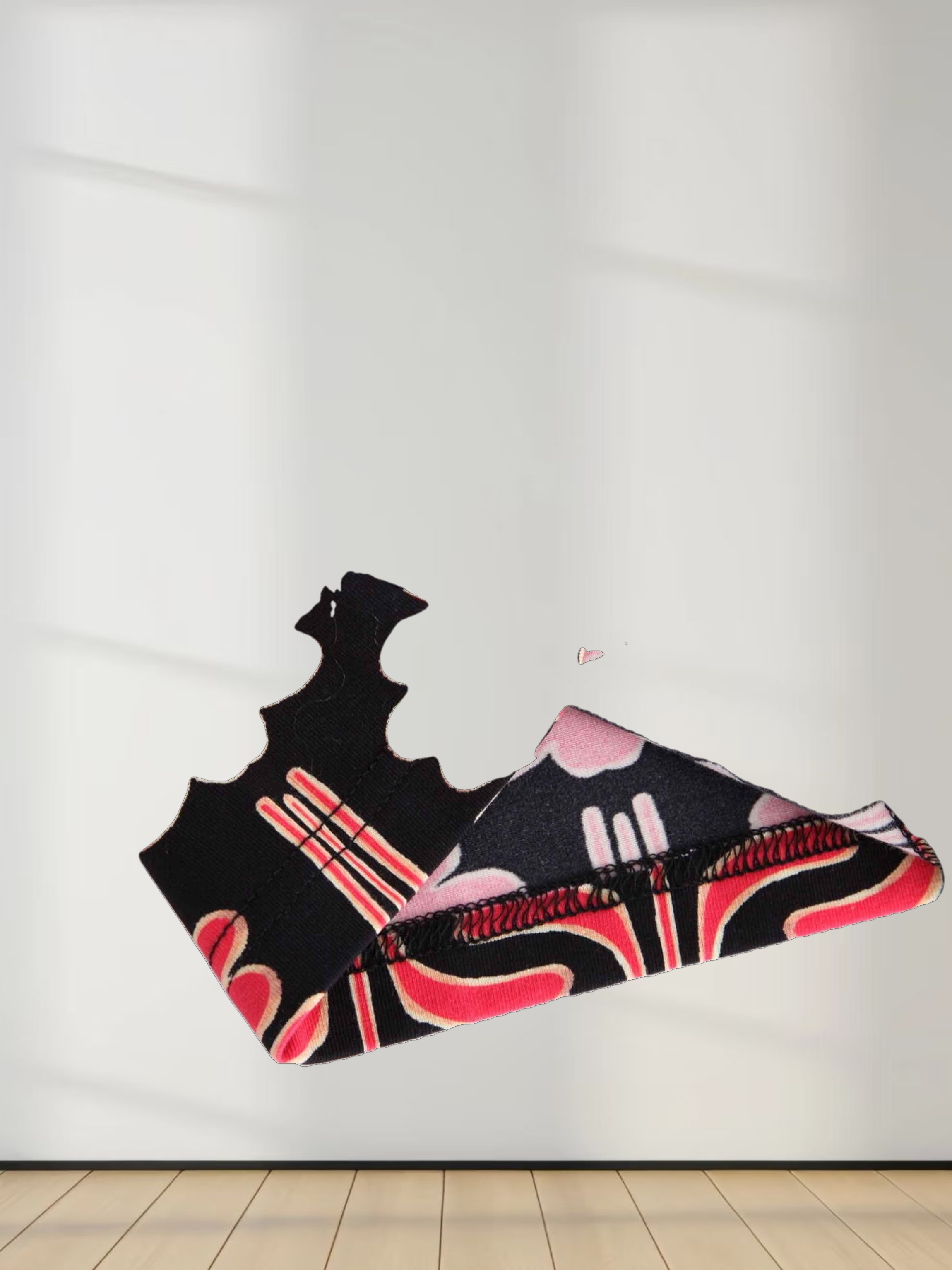 Design Turtleneck-Black Floral