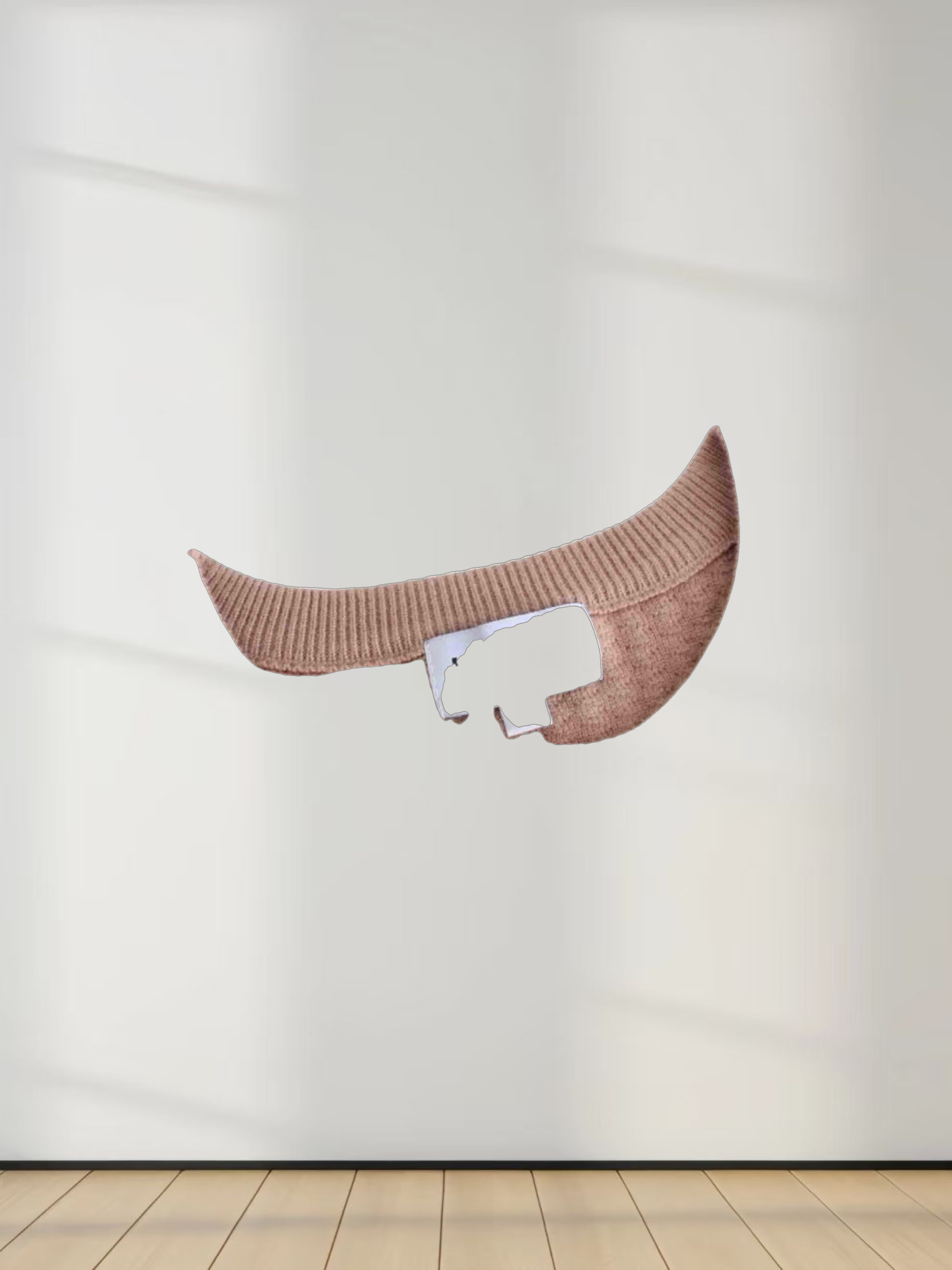 Waffle Wave Sweater-Taupe/Grey