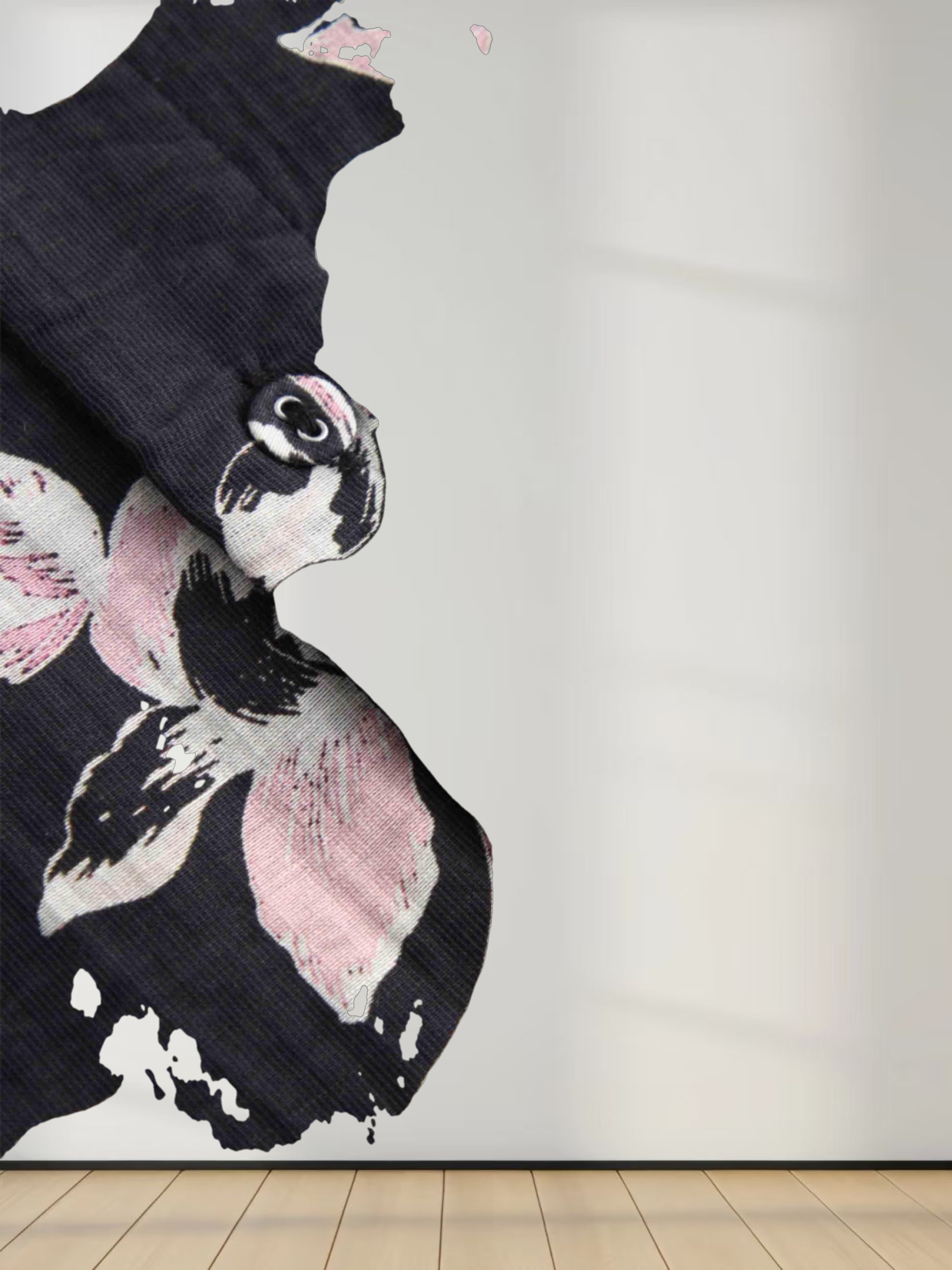 Crew Neck Peplum Ruffle Blouse-Pink Floral