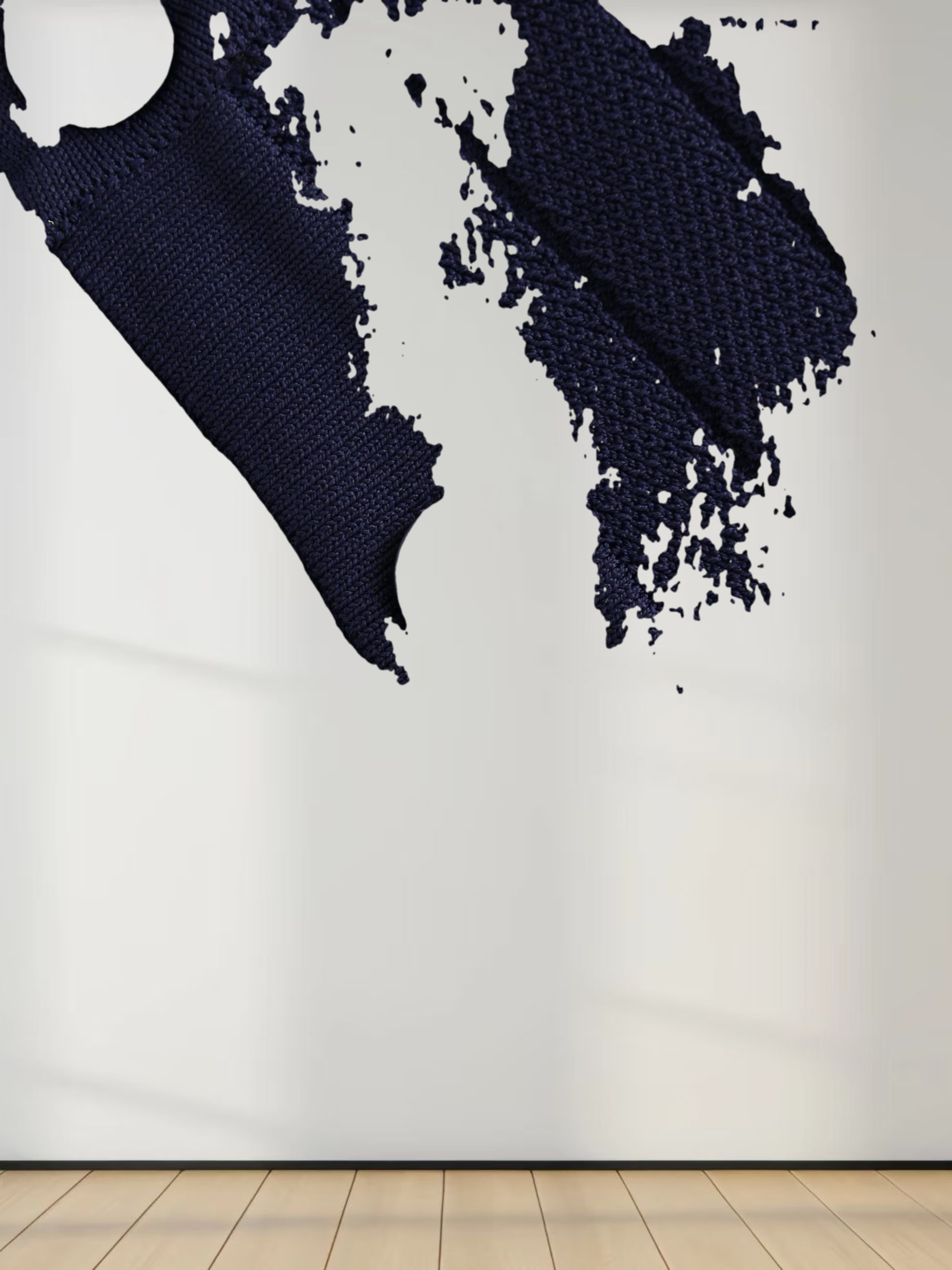 Silky Knit Cropped Cardigan-Navy