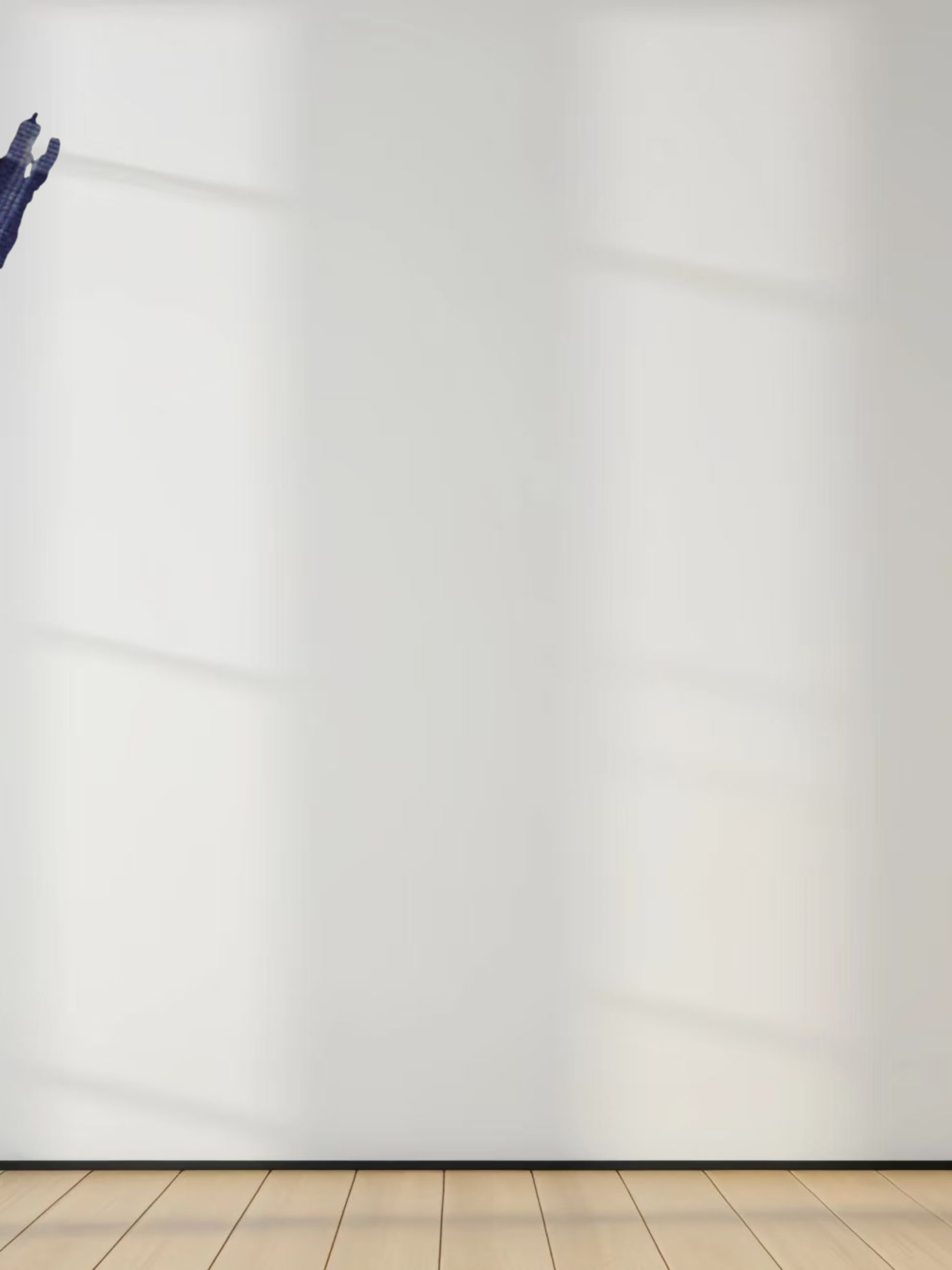 Printed Modal Turtleneck-Blue Plaid