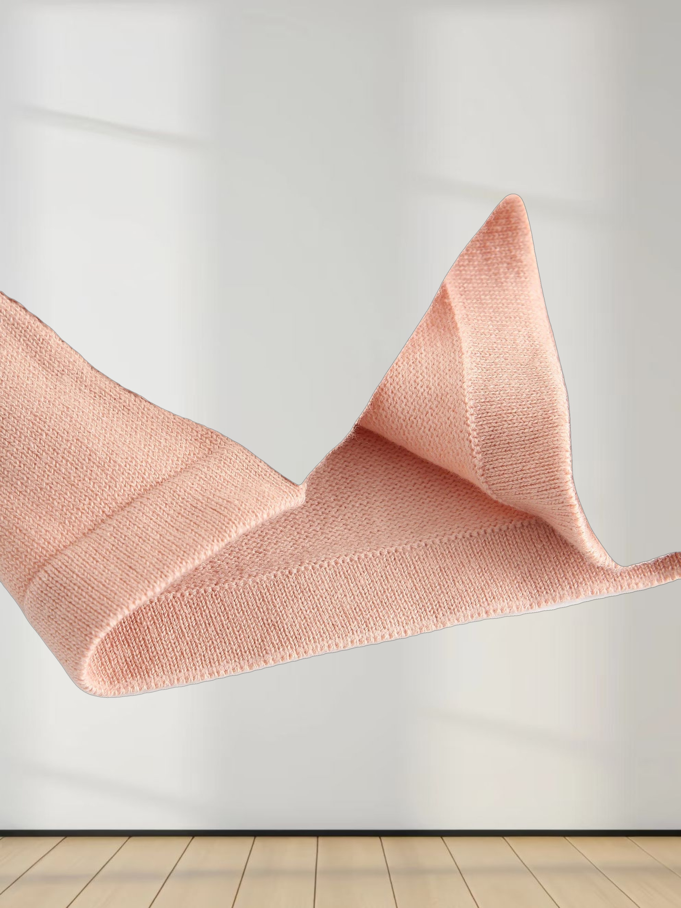 Thin Knit Crew Sweater-Peach