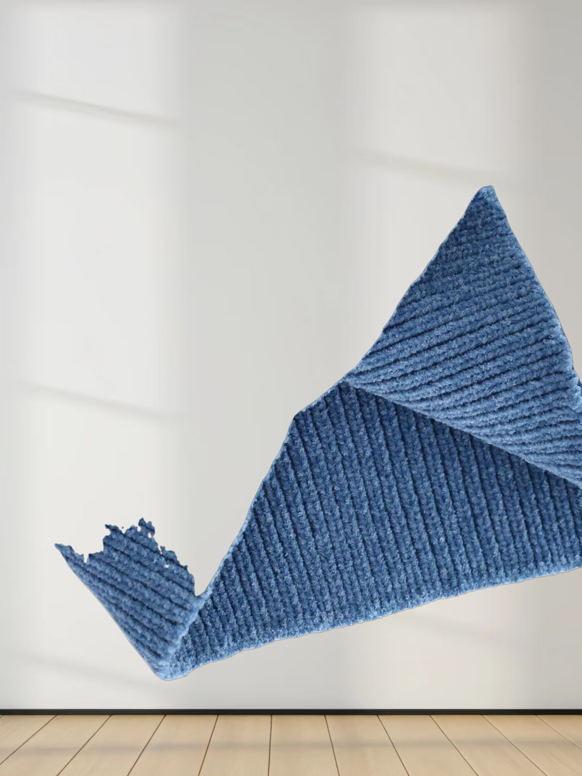 Chenille Waffle Sweater-Periwinkle