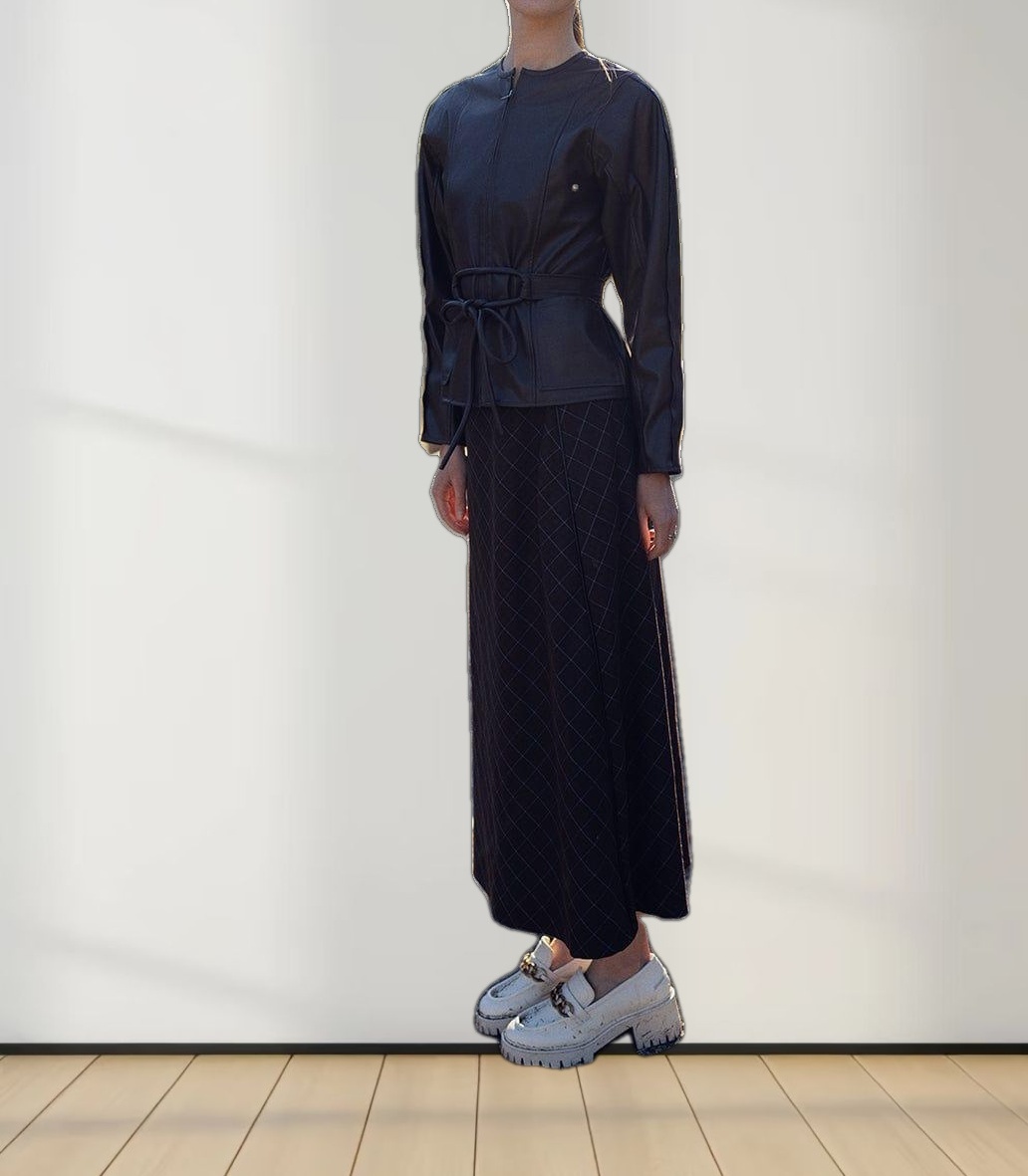 Leather Brunch Jacket-Black