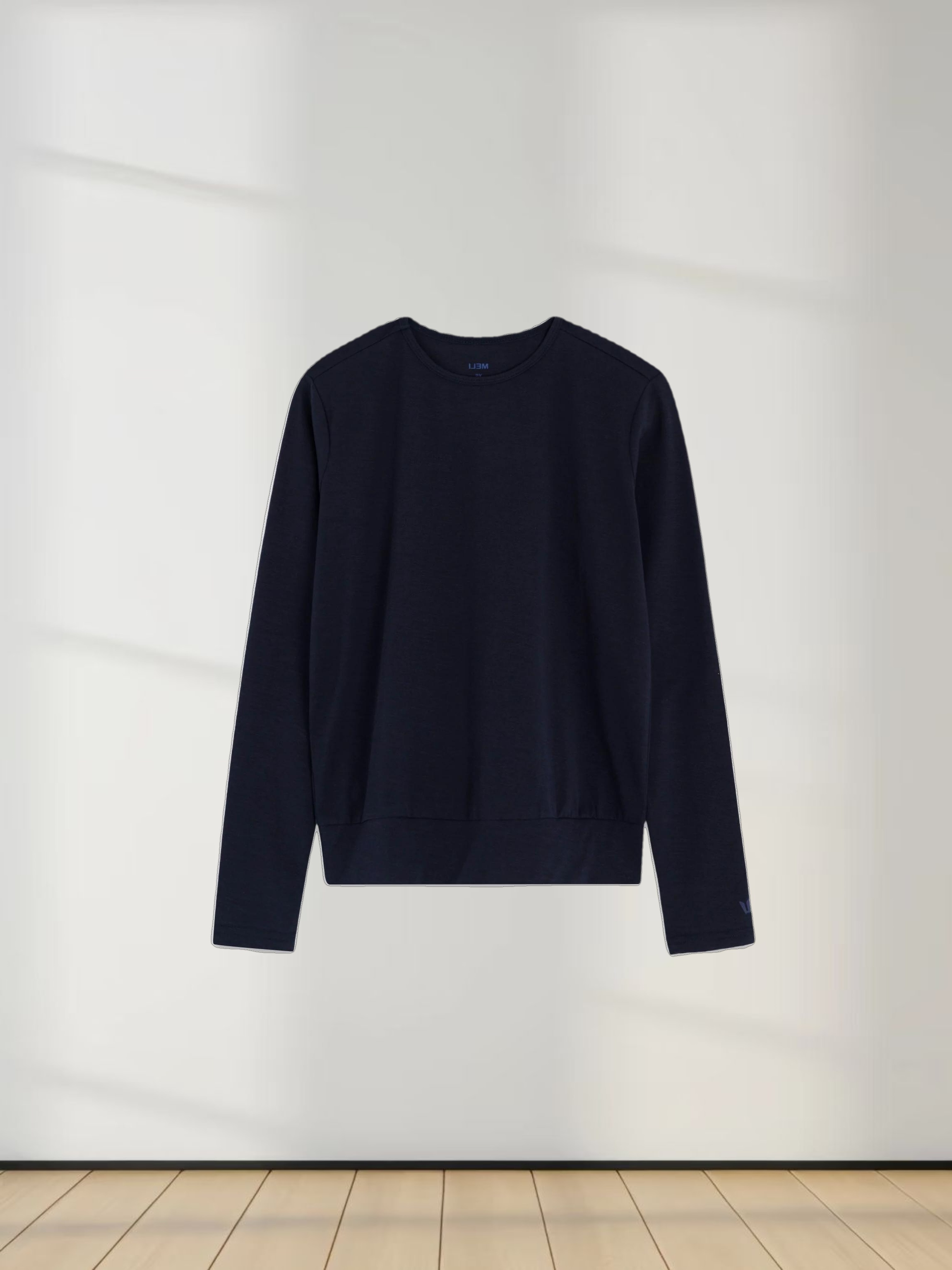 Crew Bomber Tee-Navy