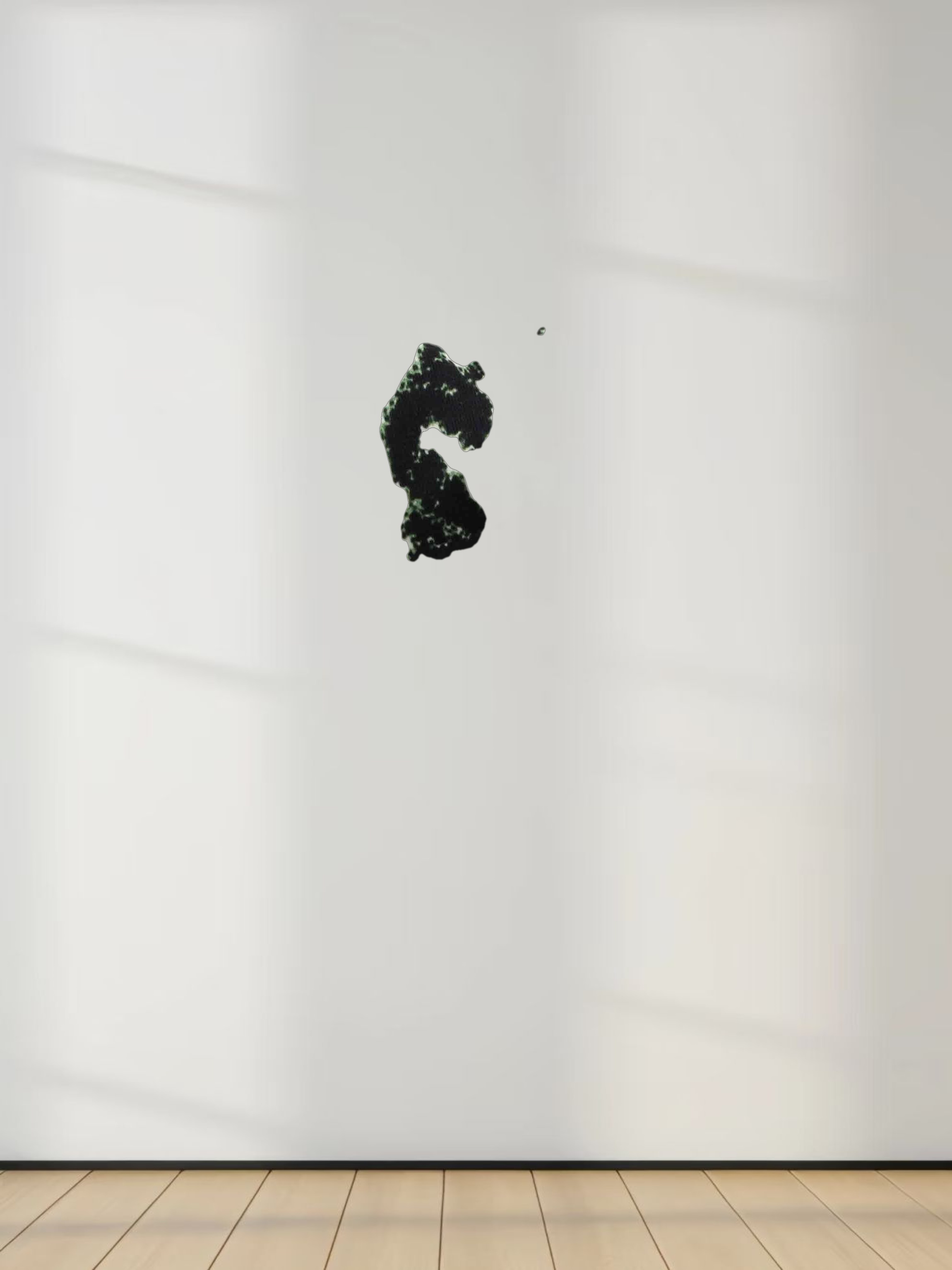 Printed Modal Turtleneck-Paisley Green