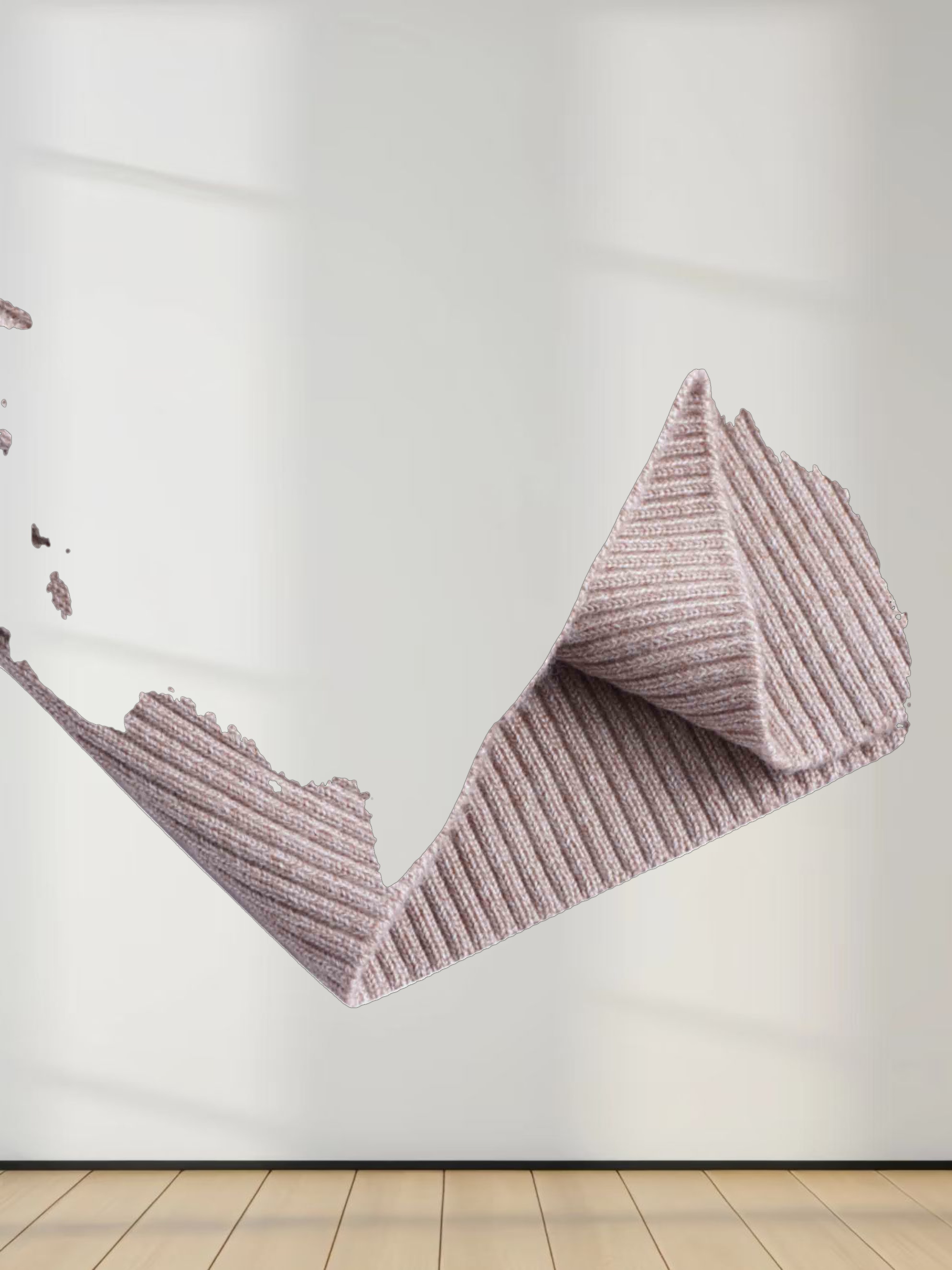 Knit Cable Sweater-Heathered Tan