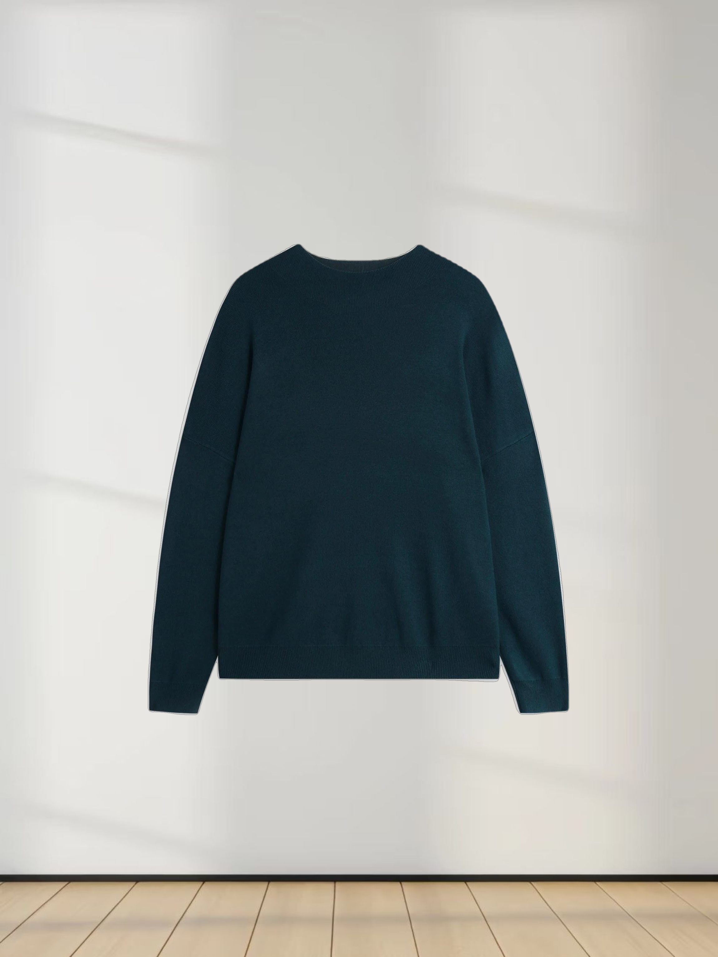 Oversized Soft Knit Sweater-Teal