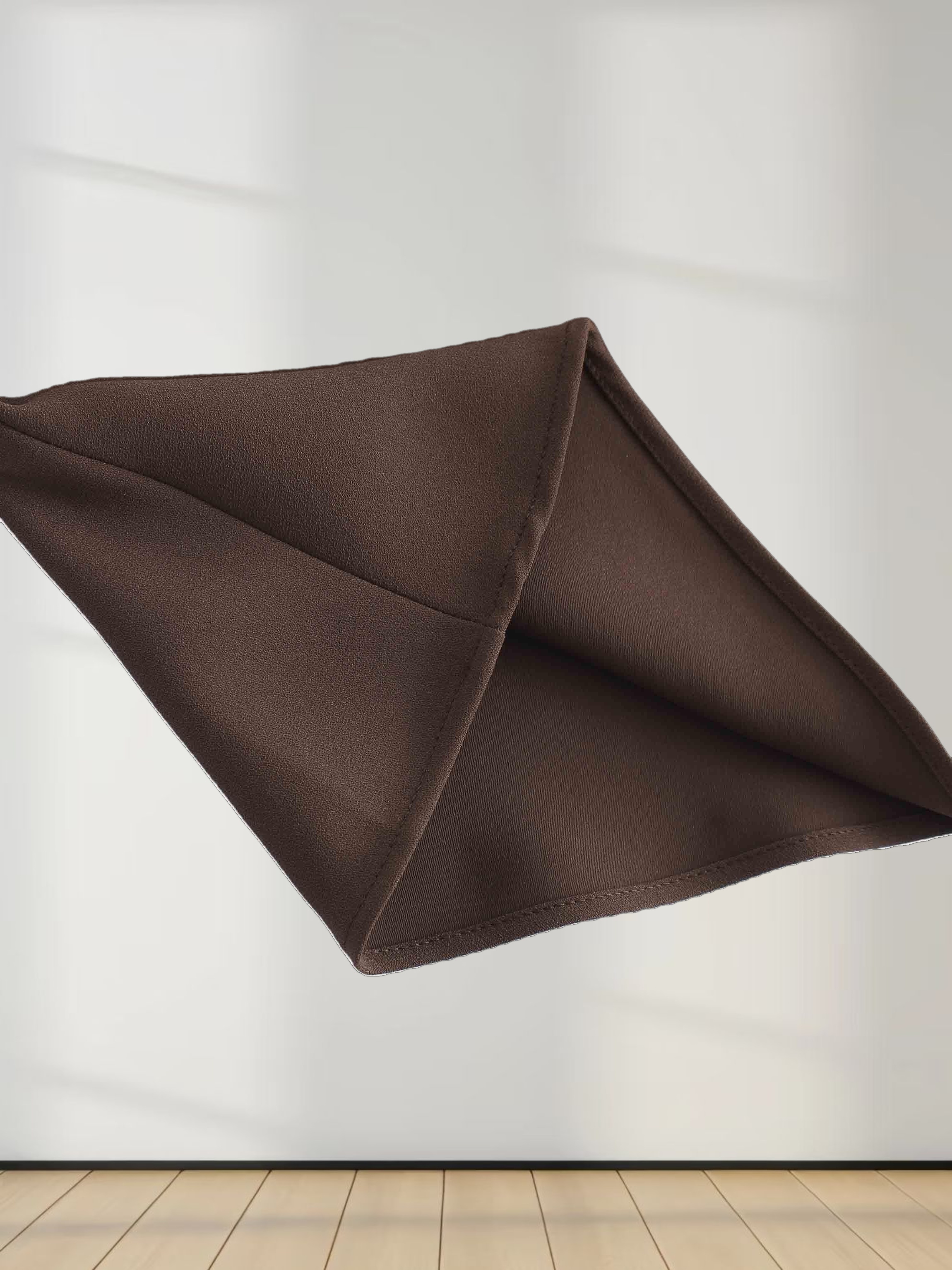 Crepe Flare Skirt-Brown