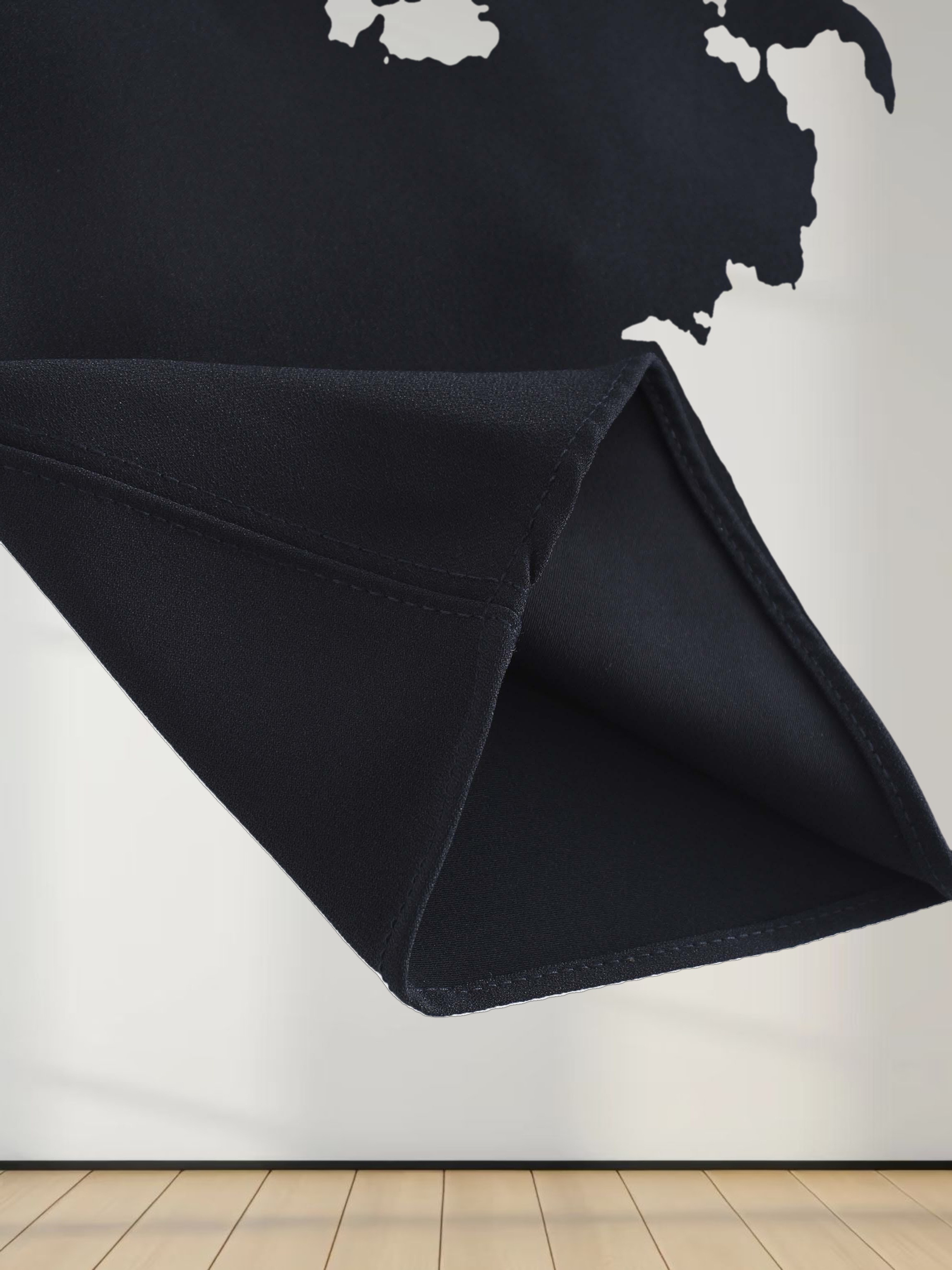 Crepe Slip Dress-Navy