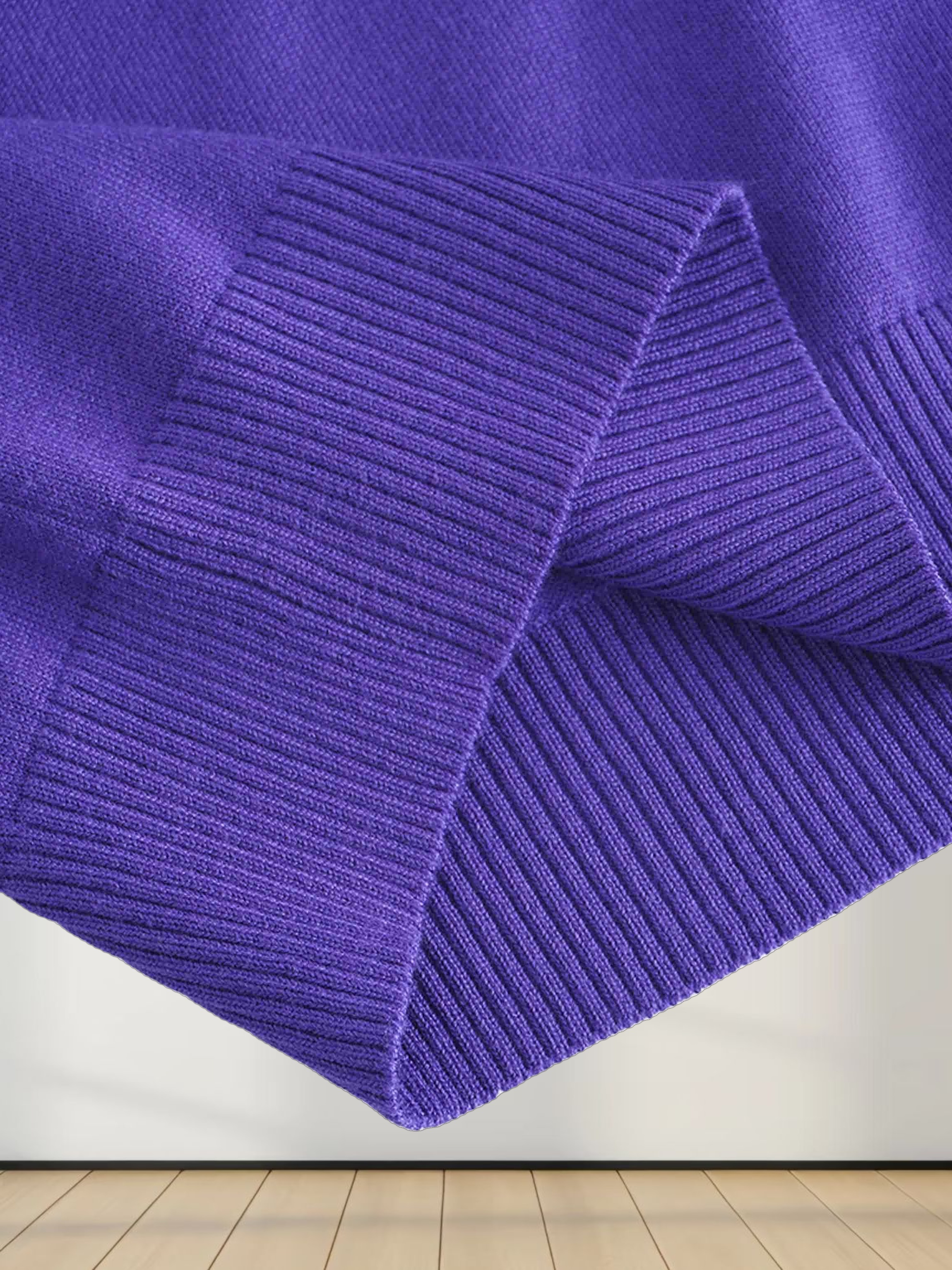 Basic Crew Sweater LS-Purple