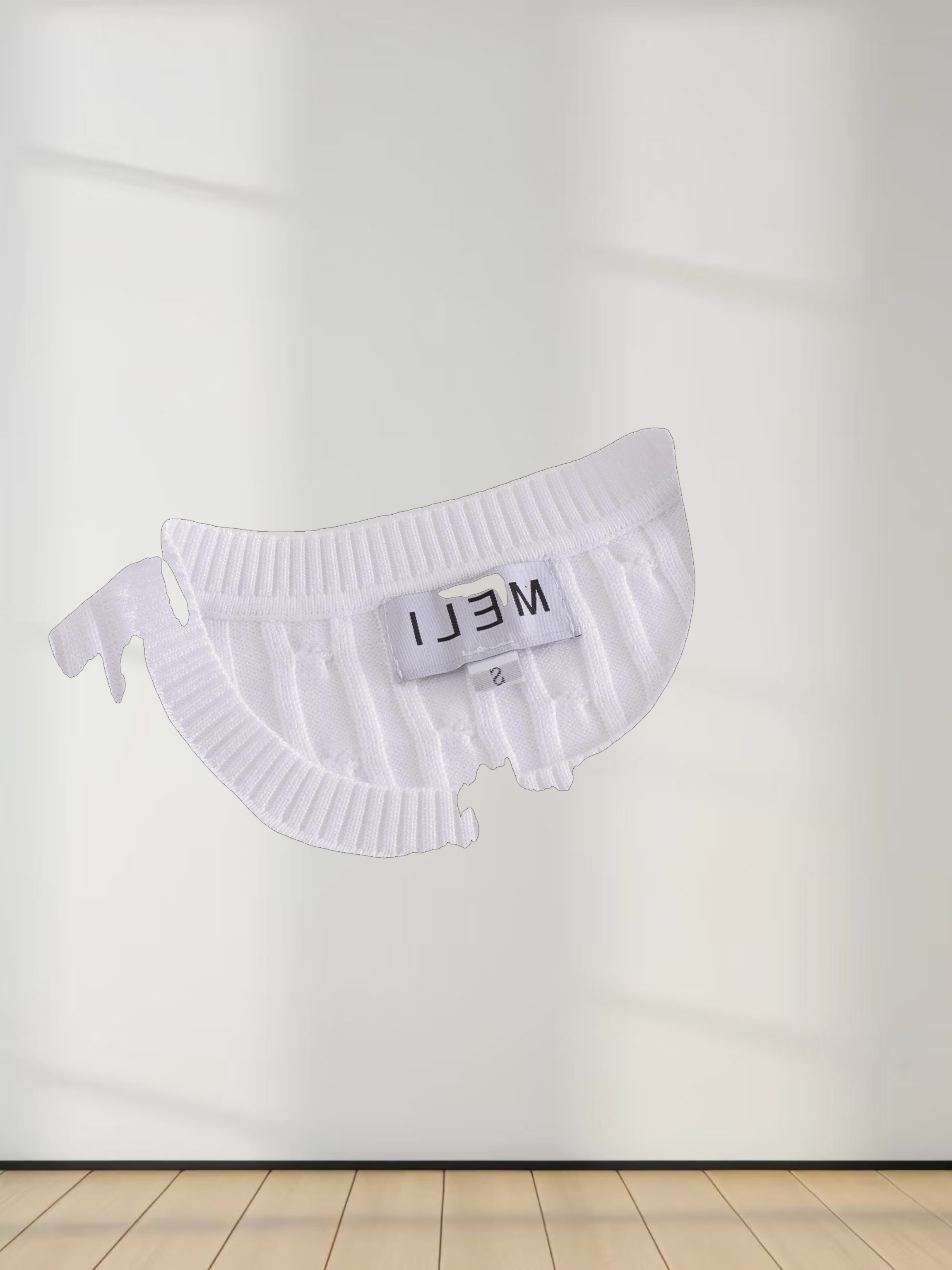 Knit Cable Sweater-White