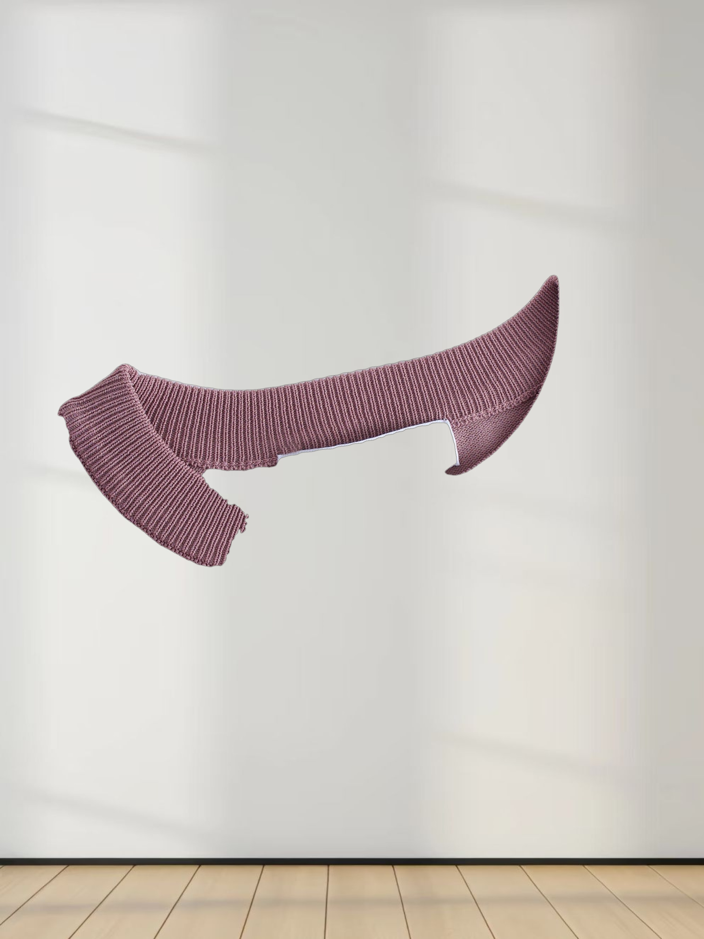 RIBBED WAISTED SWEATER-LILAC