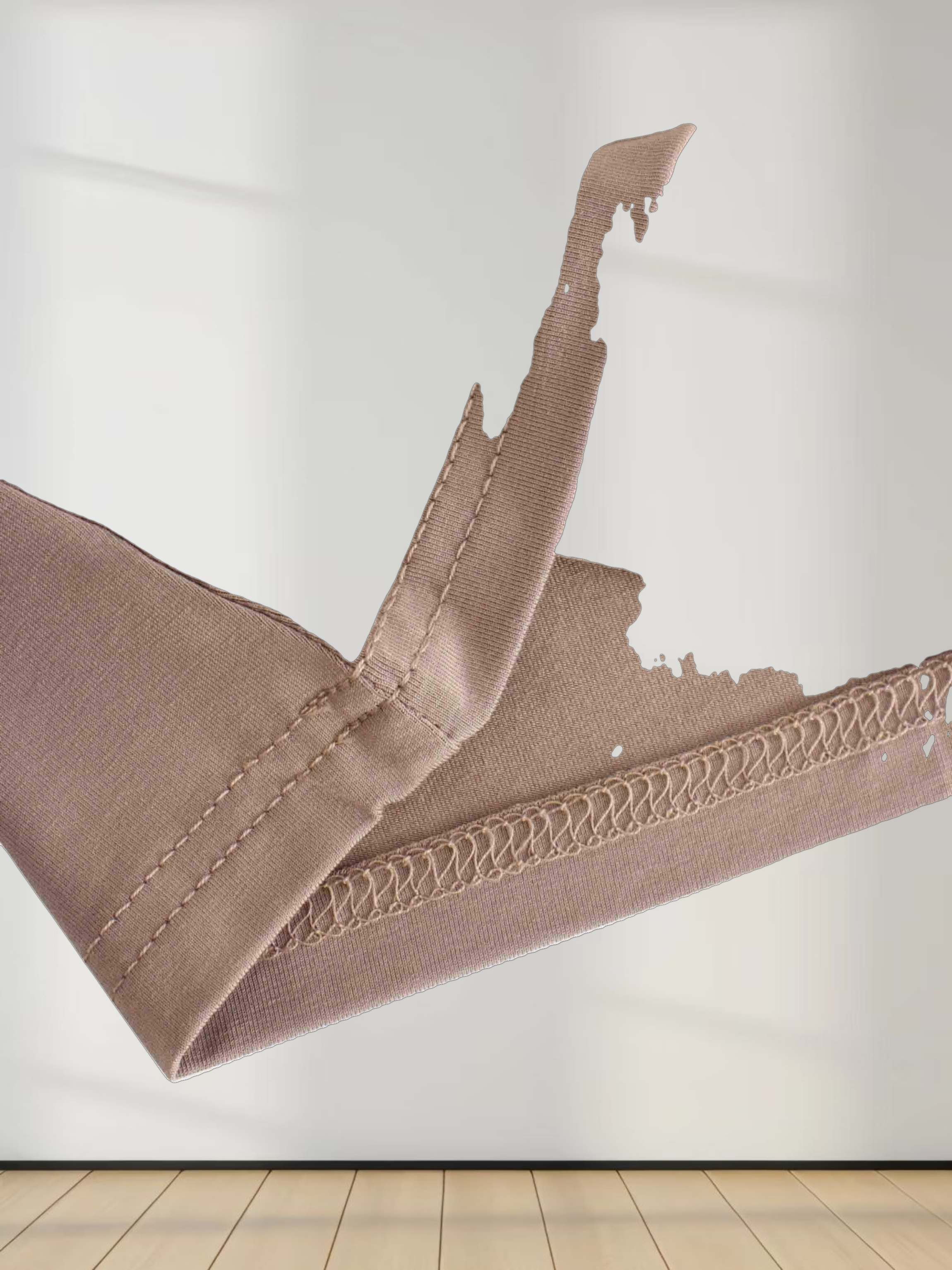 Modal Turtleneck Long Sleeve-Taupe